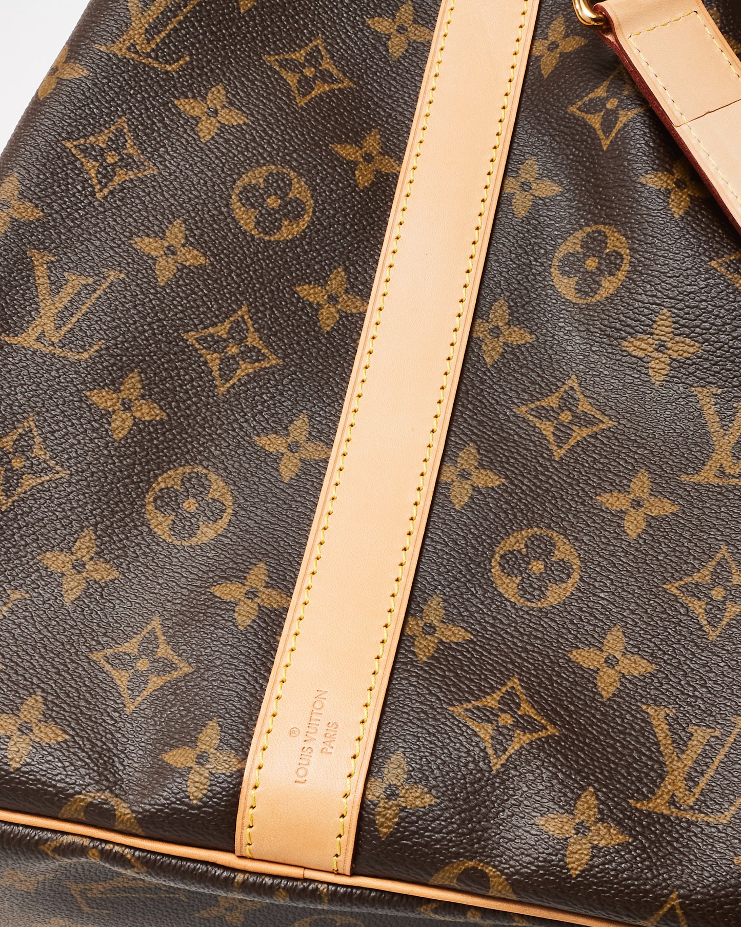 Louis Vuitton Monogram Coated Canvas Keepall 55 Duffle Bag
