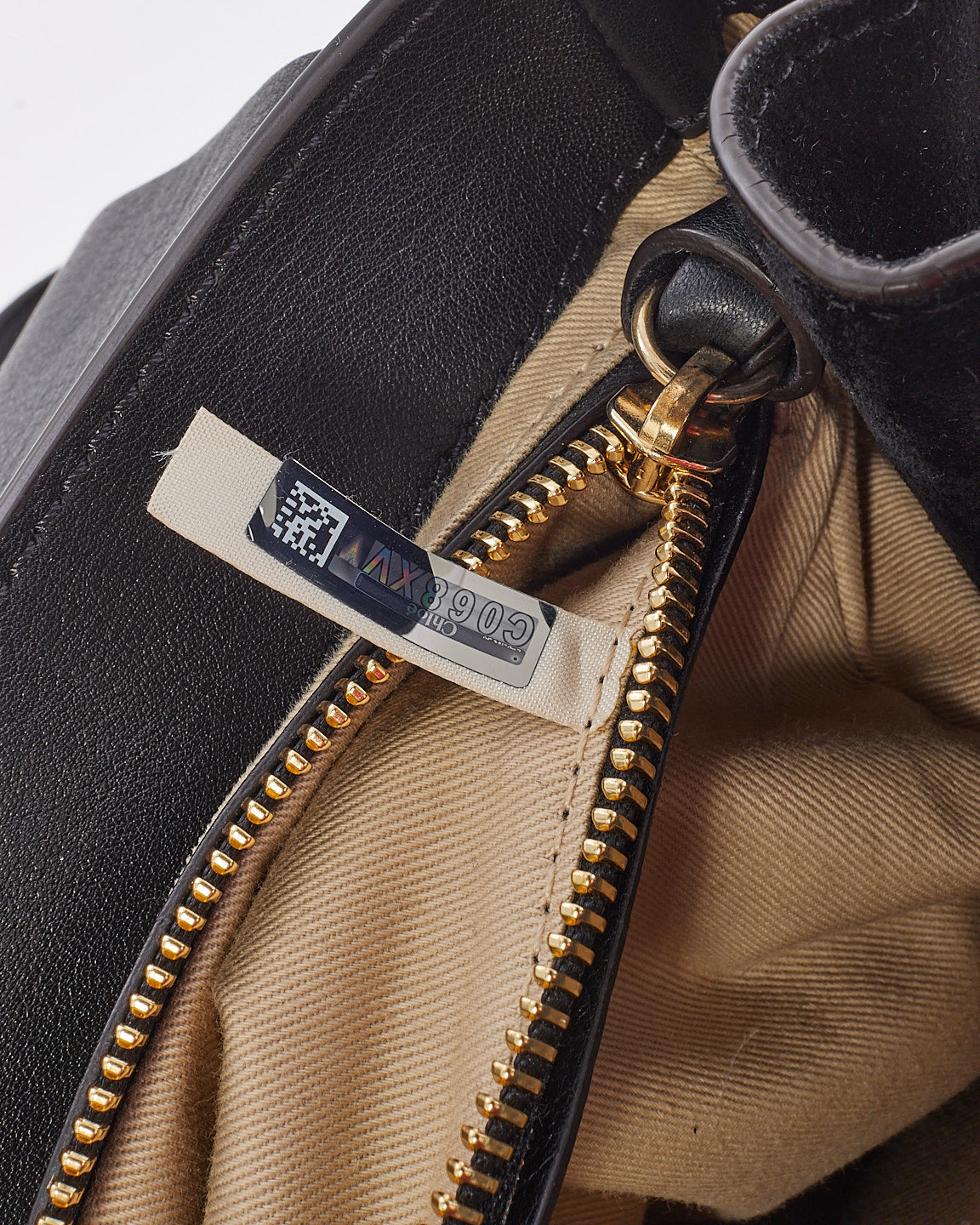 Chloé Black Suede & Calfskin Small Faye Backpack