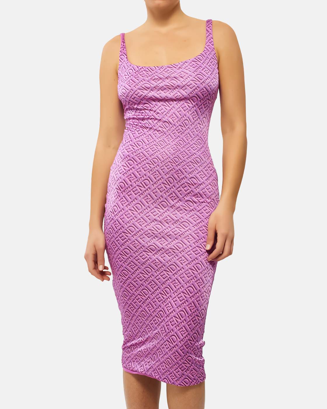 fendi skims dress pink Mid-length dress Fendi X Skims Pink size 40 IT in Viscose