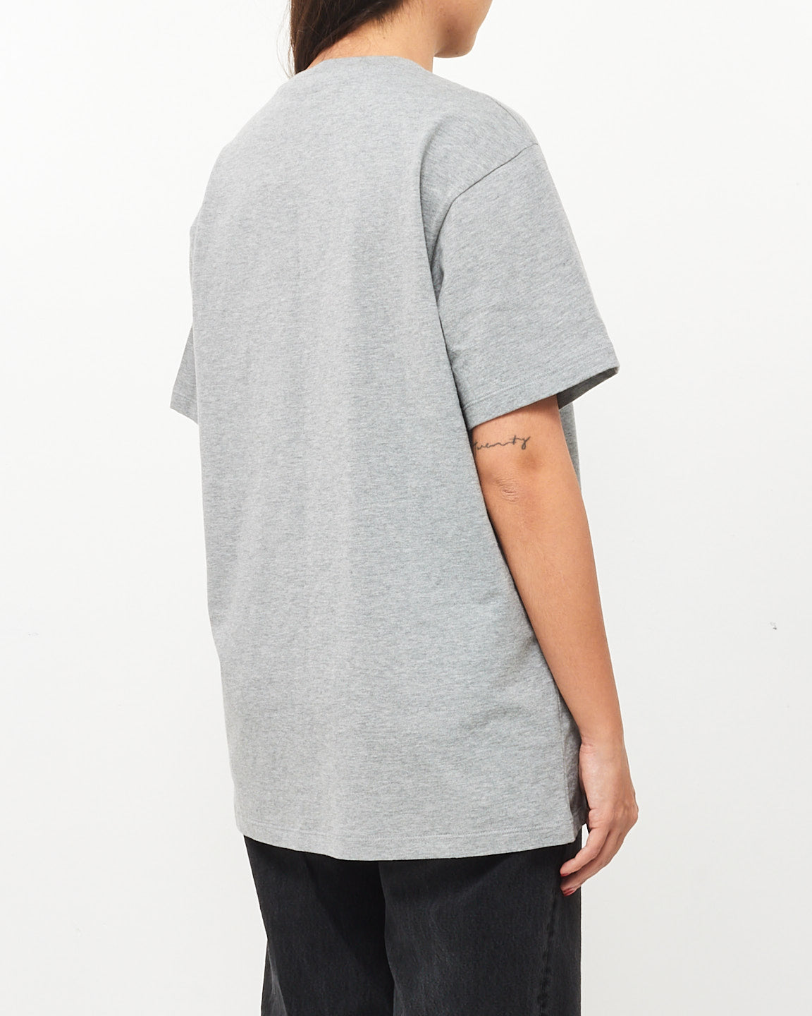 Gucci Grey Cotton T Shirt W Green & Orange GG 1921 Logo - S