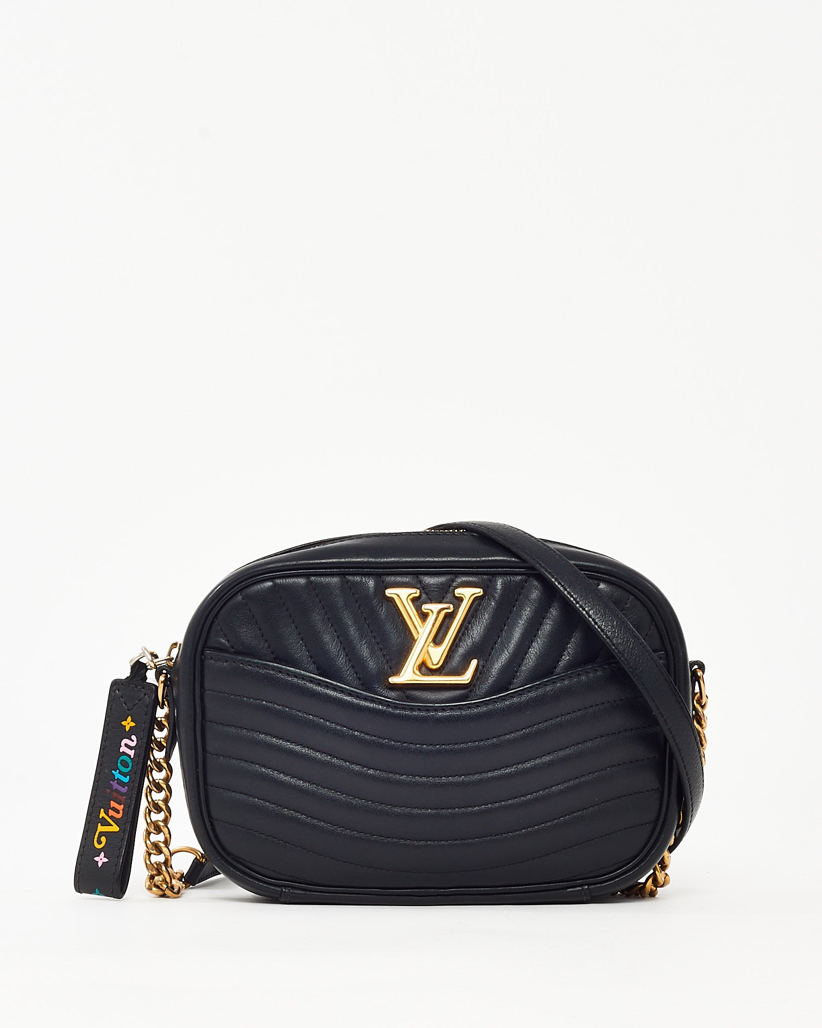 Buy Louis Vuitton Black Calfskin Leather New Wave Camera Crossbody