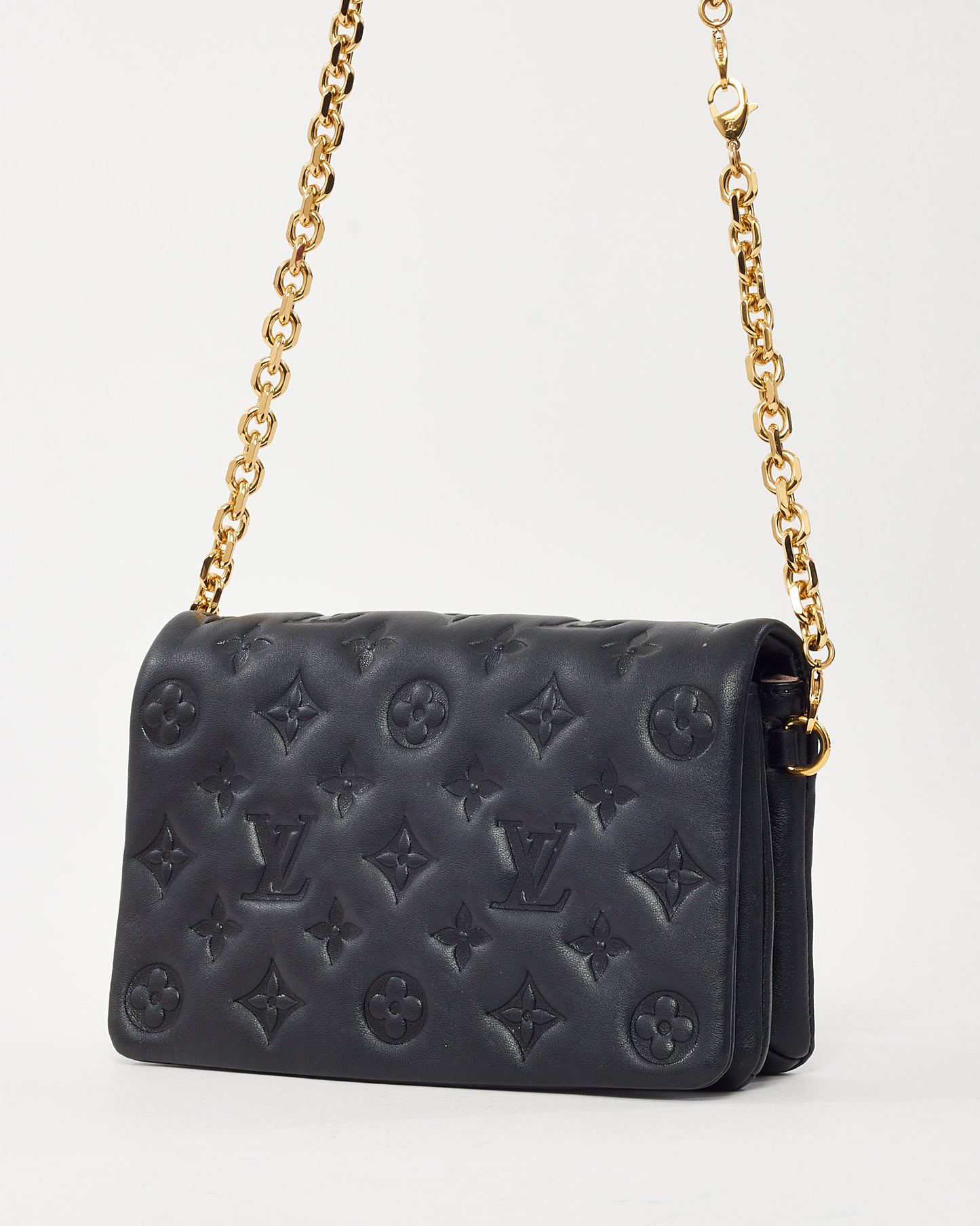 Sac bandoulière Louis Vuitton Pochette Coussin en cuir d'agneau Monogram