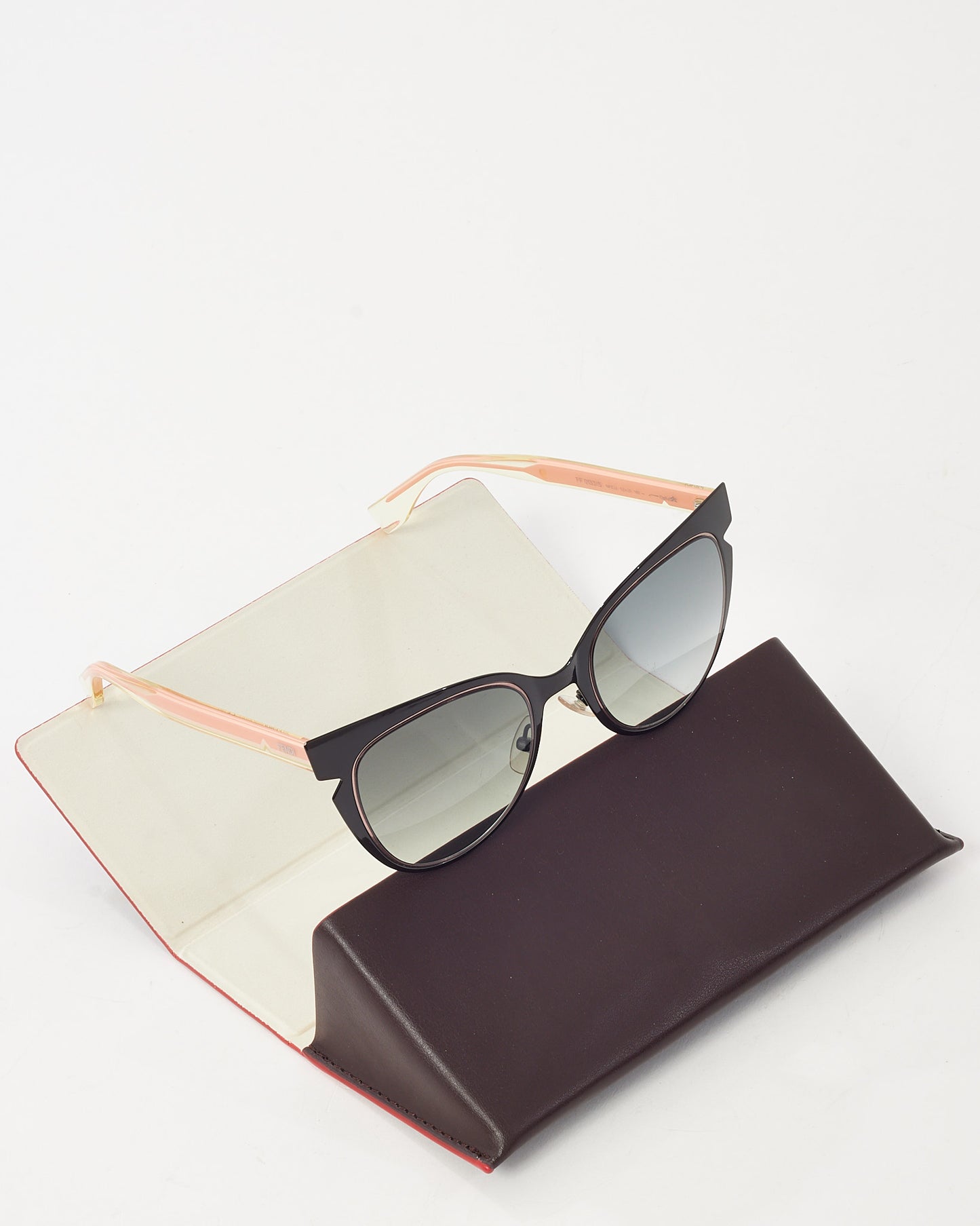 Fendi Black and Pink FF0133/S Cat Eye Sunglasses