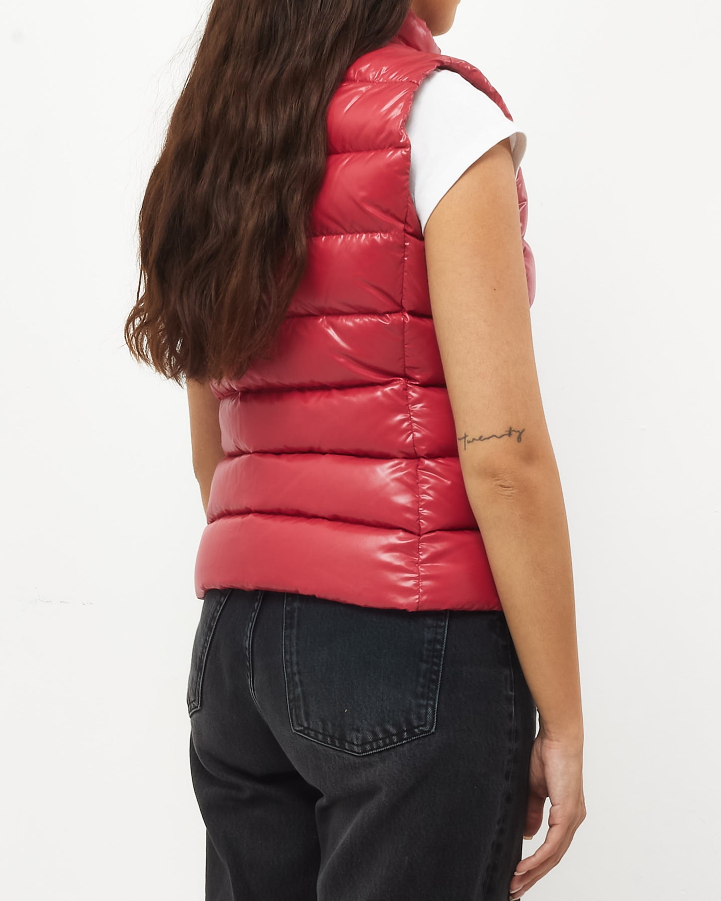 Moncler Red Ghany Down Puffer Vest - 1