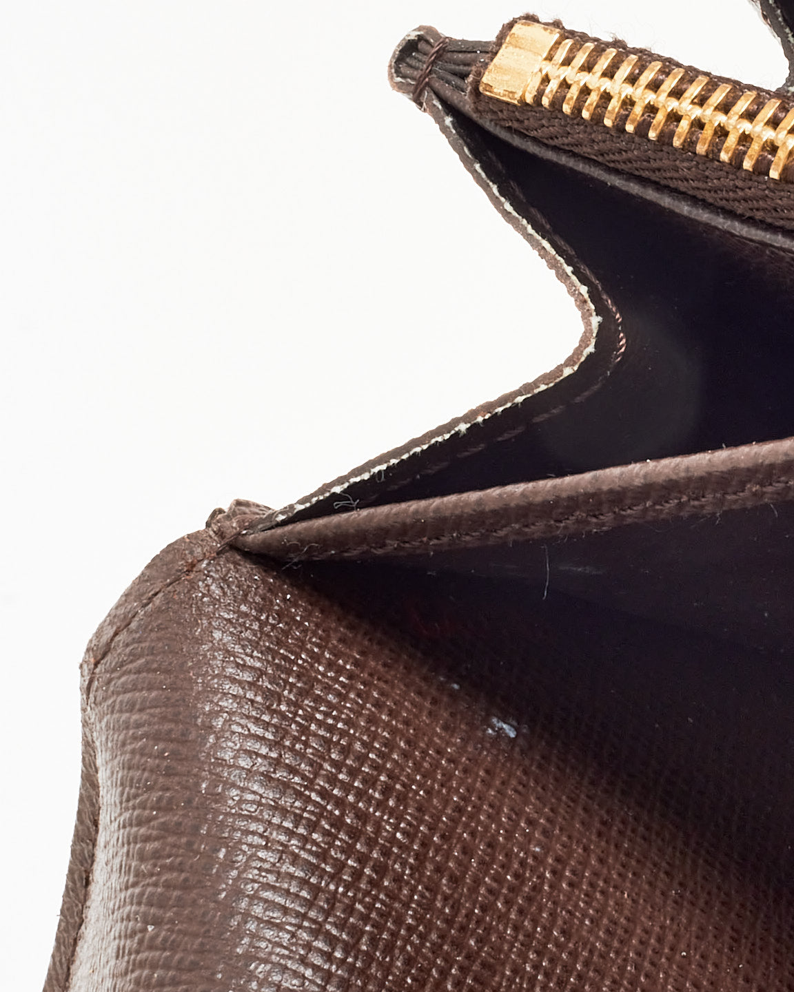 Louis Vuitton Damier Ebene Coated Canvas Vernice Lock Wallet