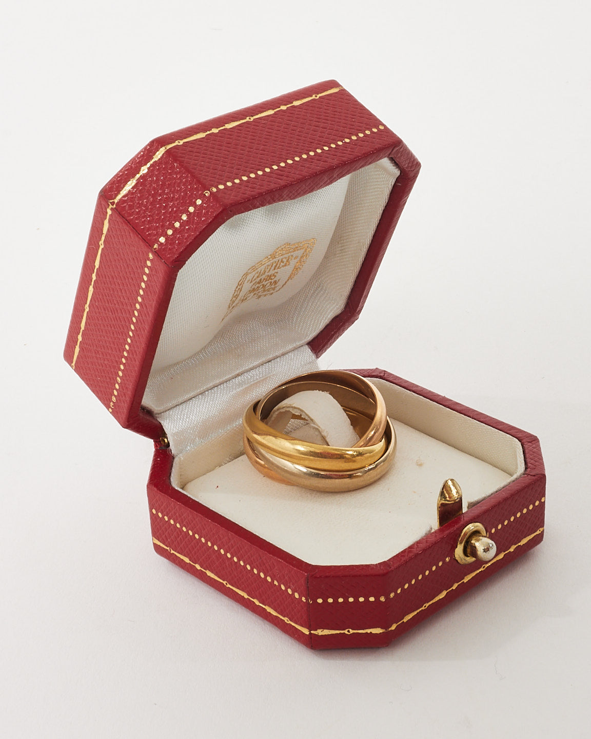 Cartier Tri-Color Gold Classic Trinity Ring - 8