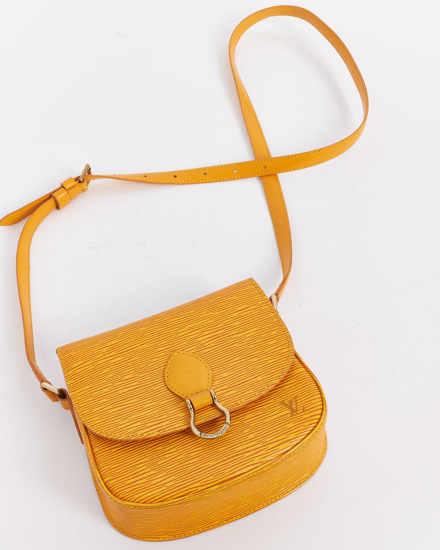 Louis Vuitton Yellow Epi Leather Saint Cloud PM Shoulder Bag