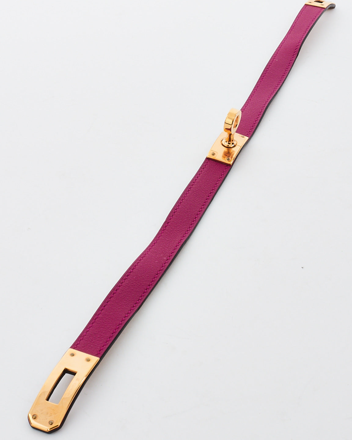 Bracelet Hermès Fuchsia Swift Kelly Double Tour - S