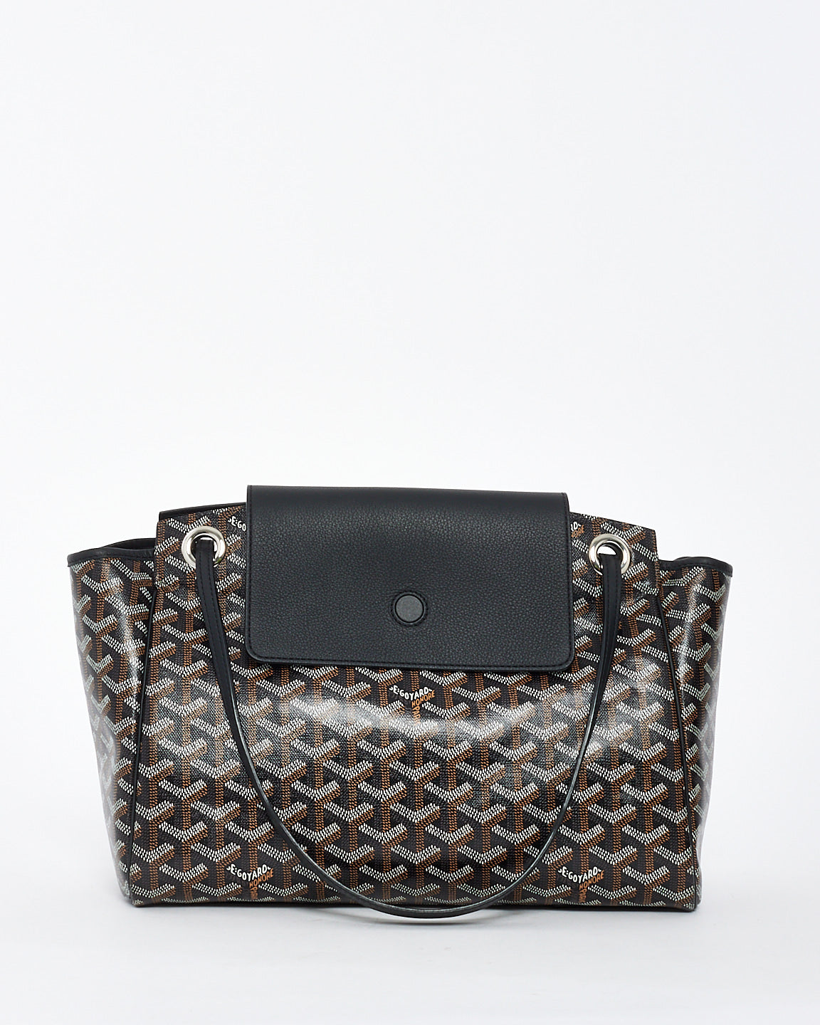 Explore a Goyard Black Goyardine Sac Rouette PM Bag