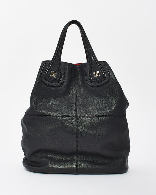 Grand sac à bandoulière en cuir noir Nightingale North South de Givenchy