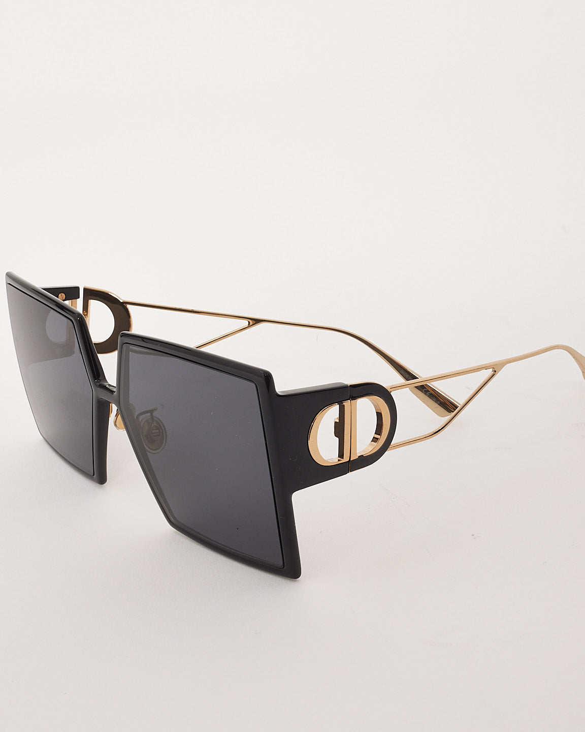 Dior Black Acetate Square Frame 30 Montaigne SU Sunglasses