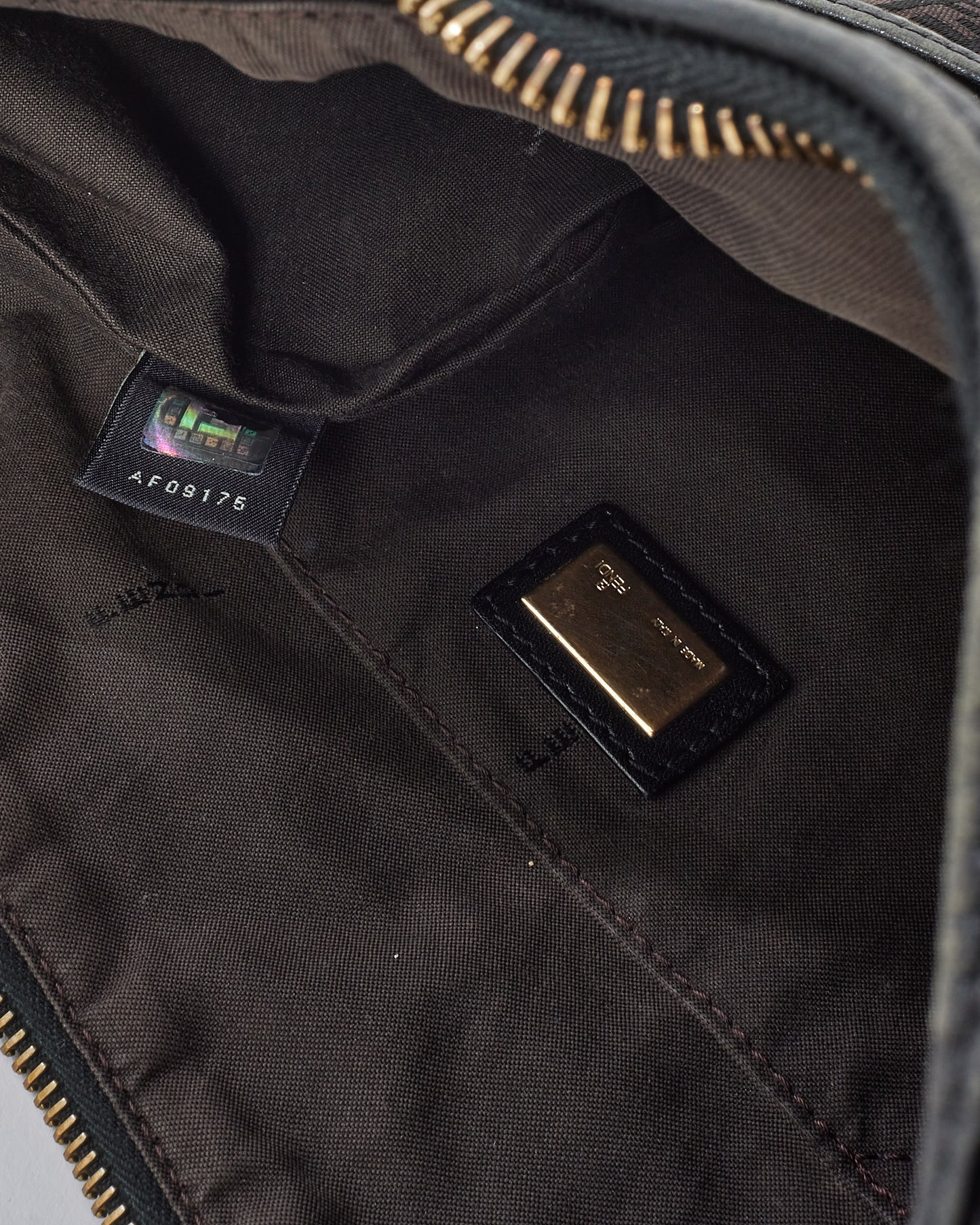 Fendi Brown and Black Zucchino Print Canvas Hobo Shoulder Bag