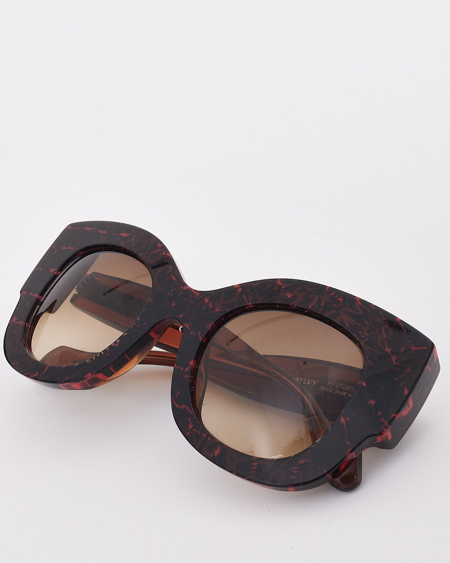Fendi Dark Brown & Red FF 0106 SYLVY Sunglasses