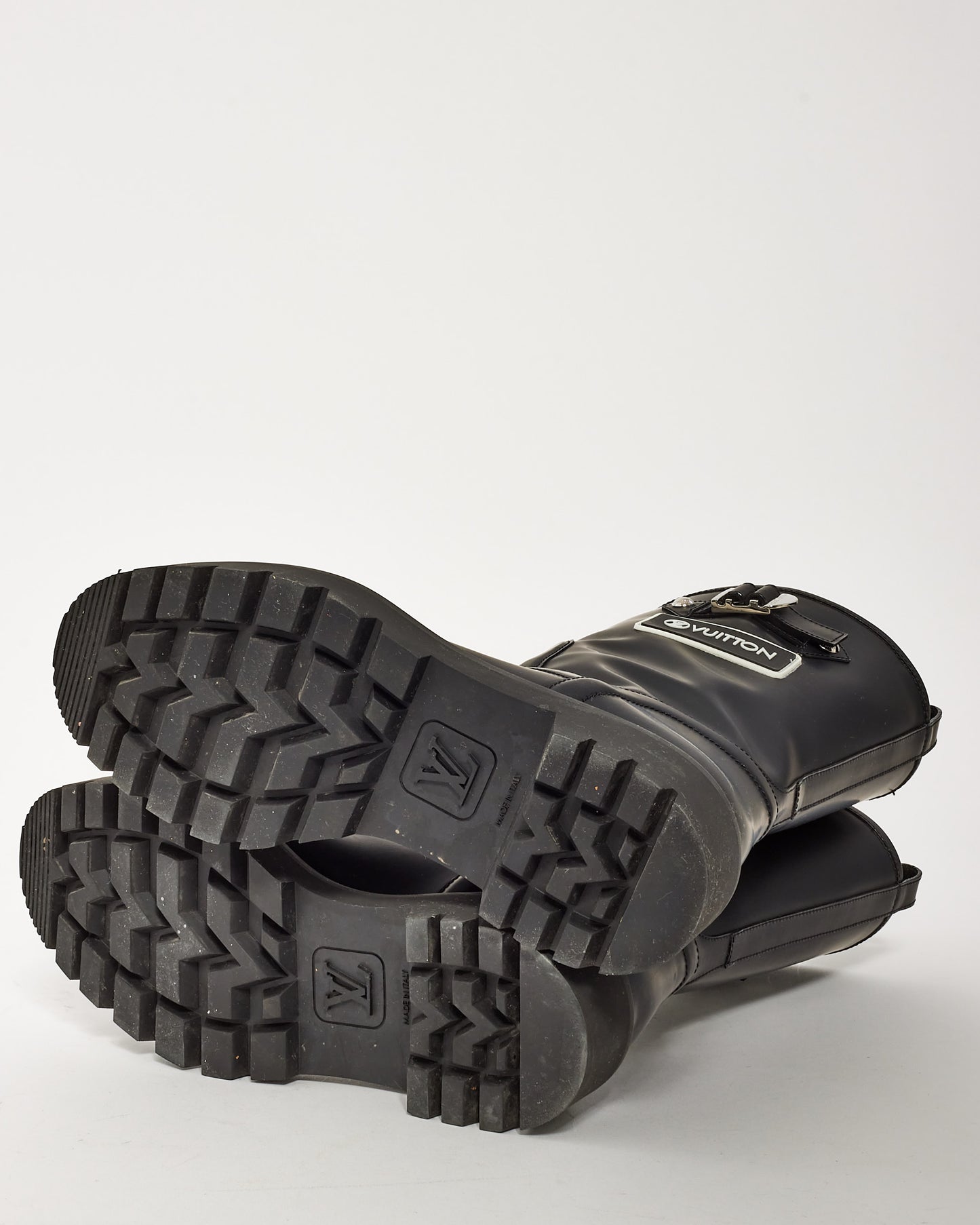 Louis Vuitton Black Rubber Territory Half Rain Boots - 37