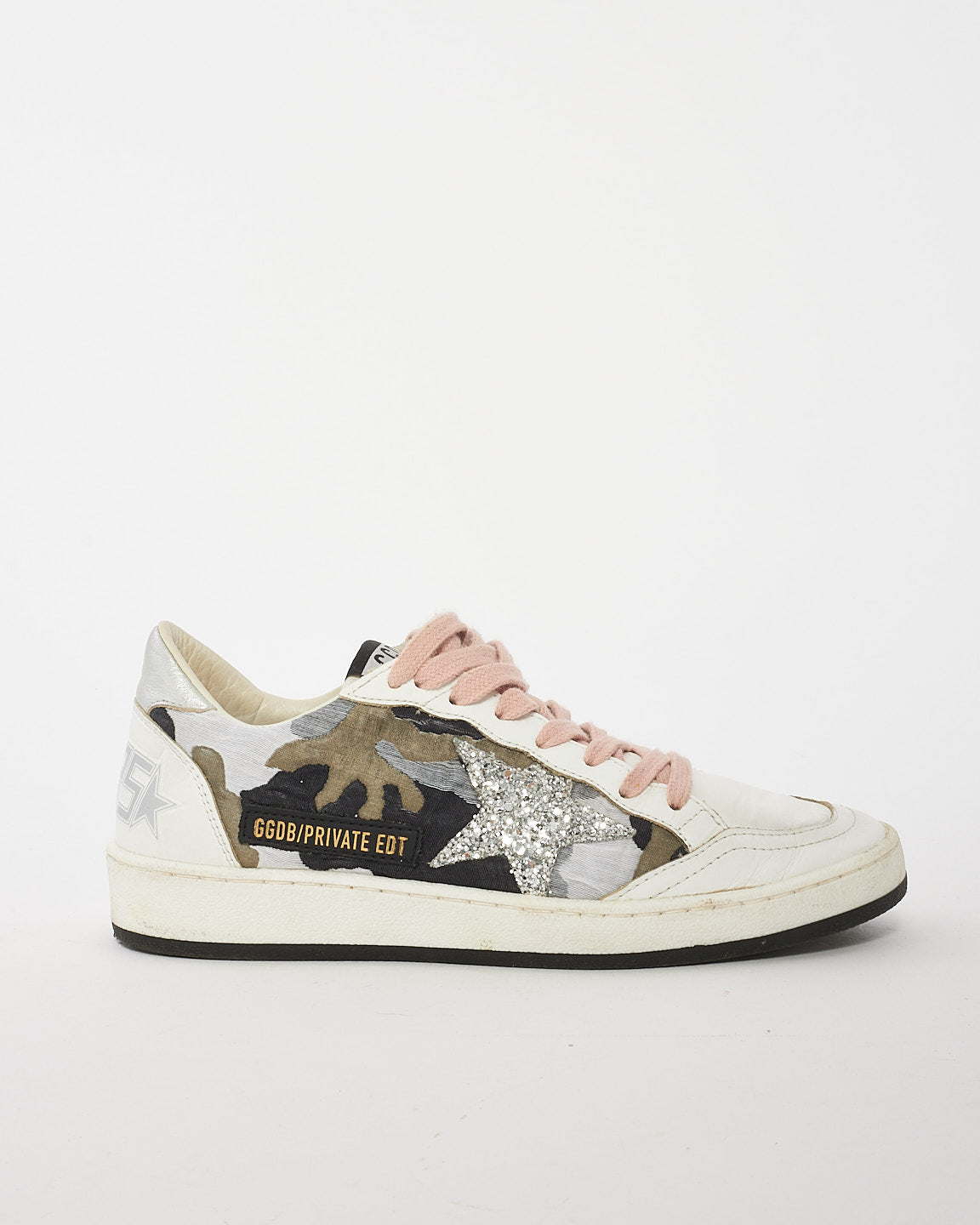 Golden Goose Camo Ballstar Golden Goose Ball Star Suede Sneakers