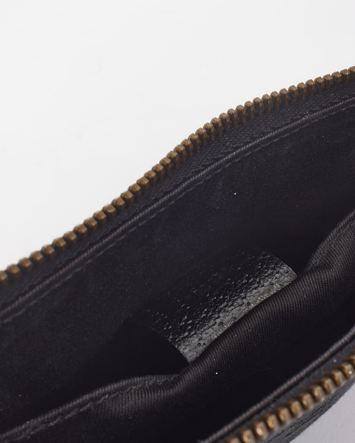 Gucci Black Canvas & Gold Chain Shoulder Bag