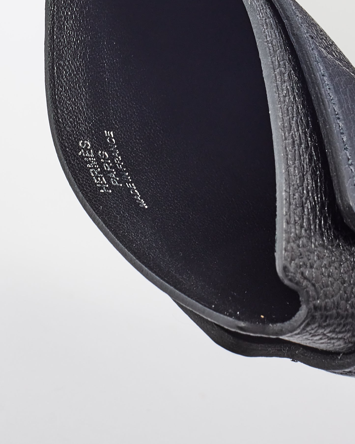 Hermès Navy & Black Leather H Sport 3CC Card Holder