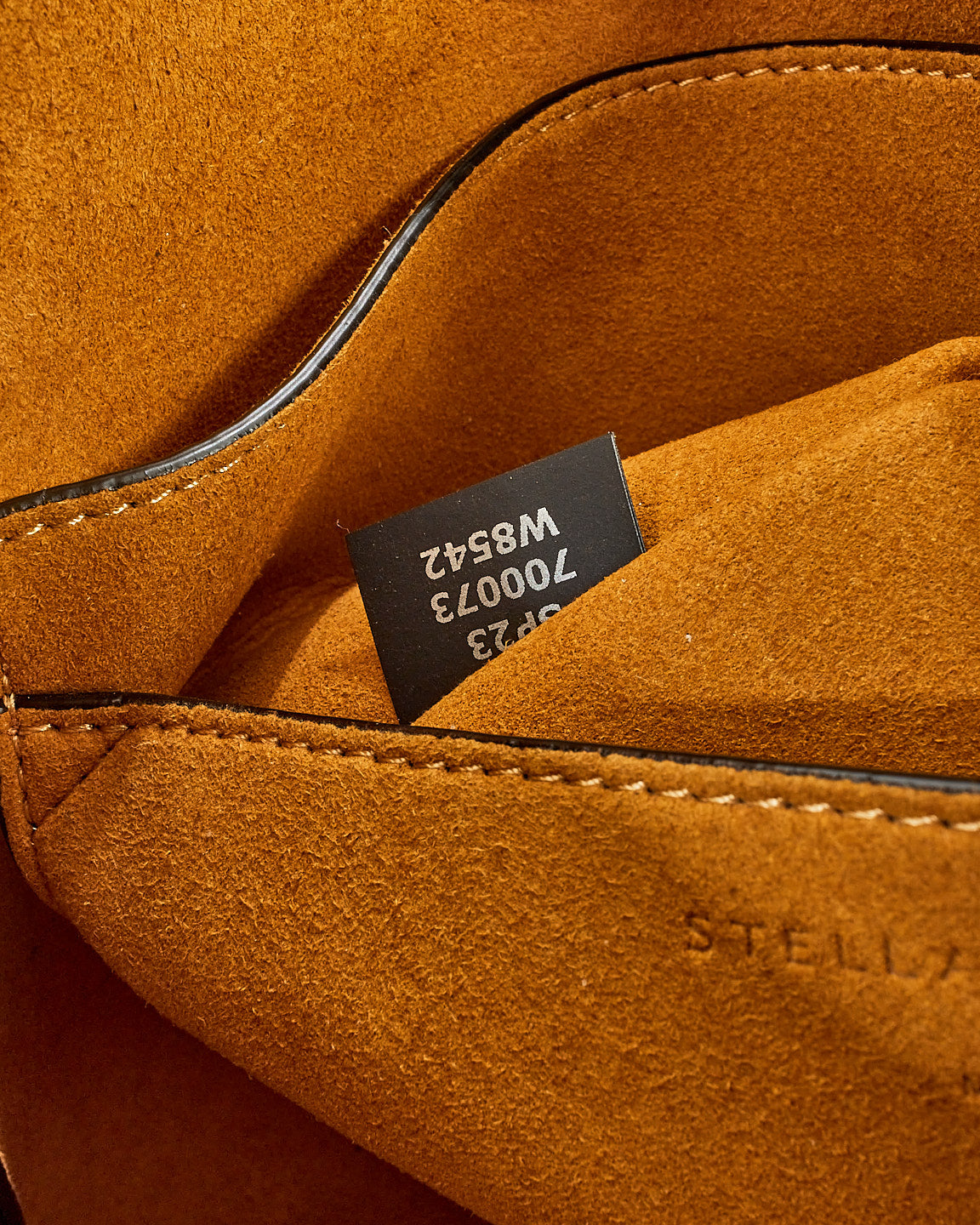 Stella McCartney Black Faux Leather Logo Shoulder Bag w/ Strap