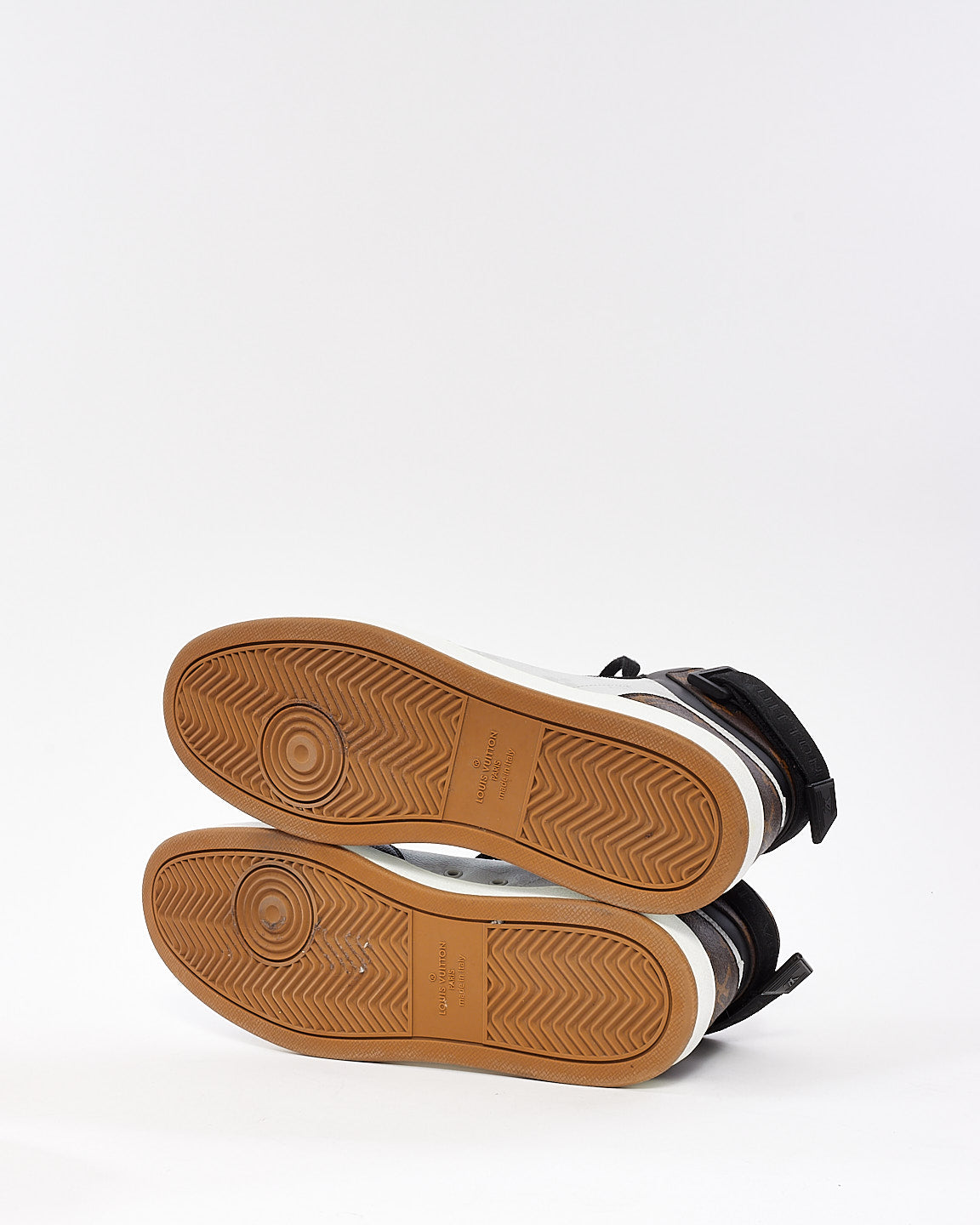 Louis Vuitton Men's Tricolor Monogram Rivoli High Top Sneaker - 9.5 MEN