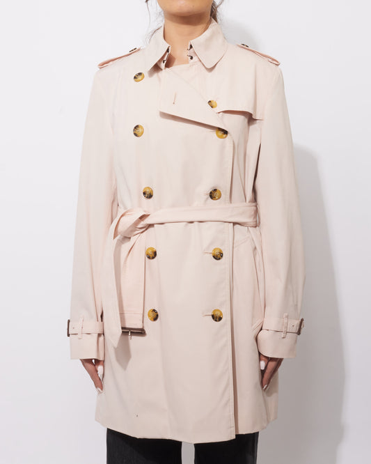 Burberry Light Pink Trench Coat - S