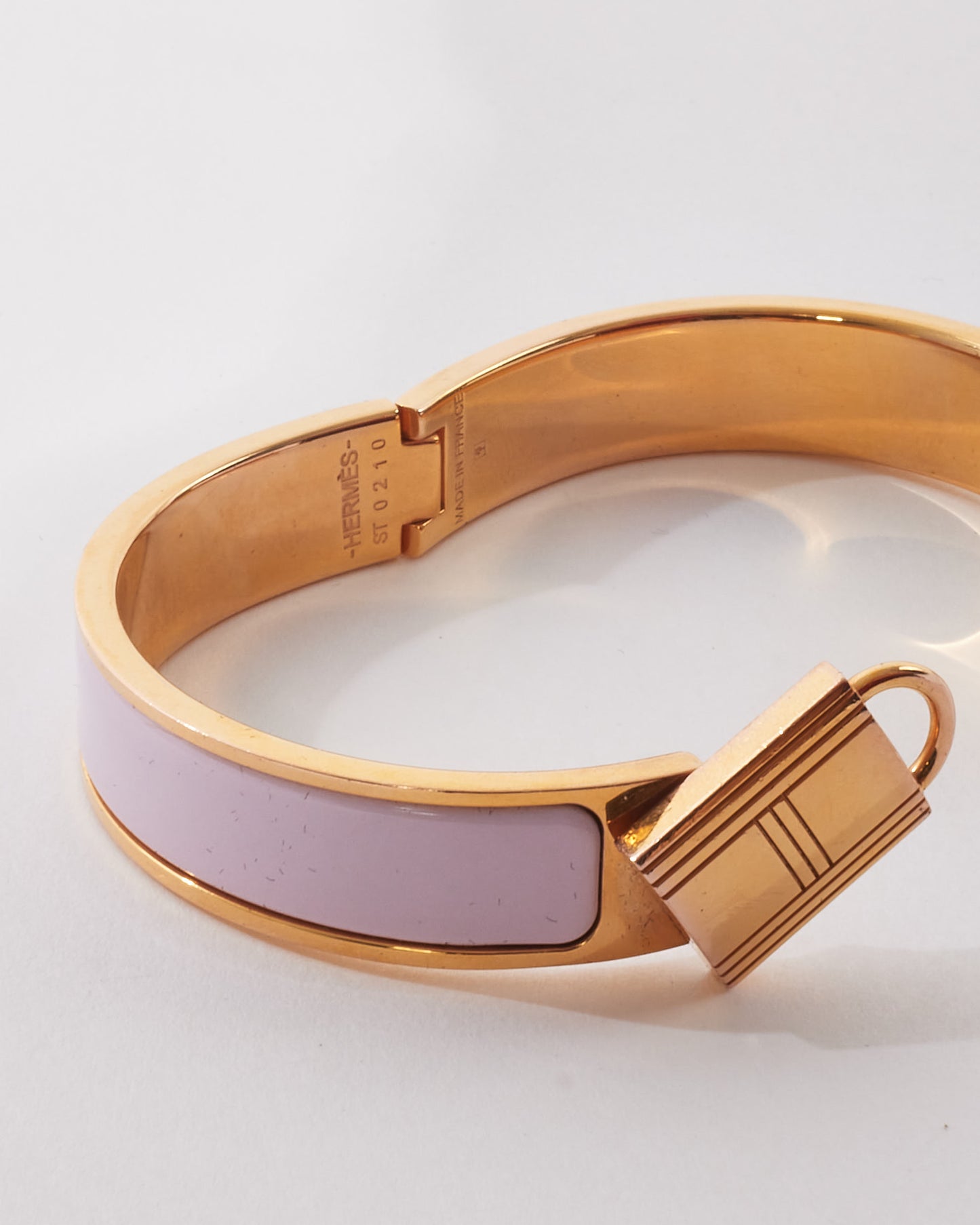 Hermès Pink GHW Clic Cadenas Locky Me Bracelet - PM