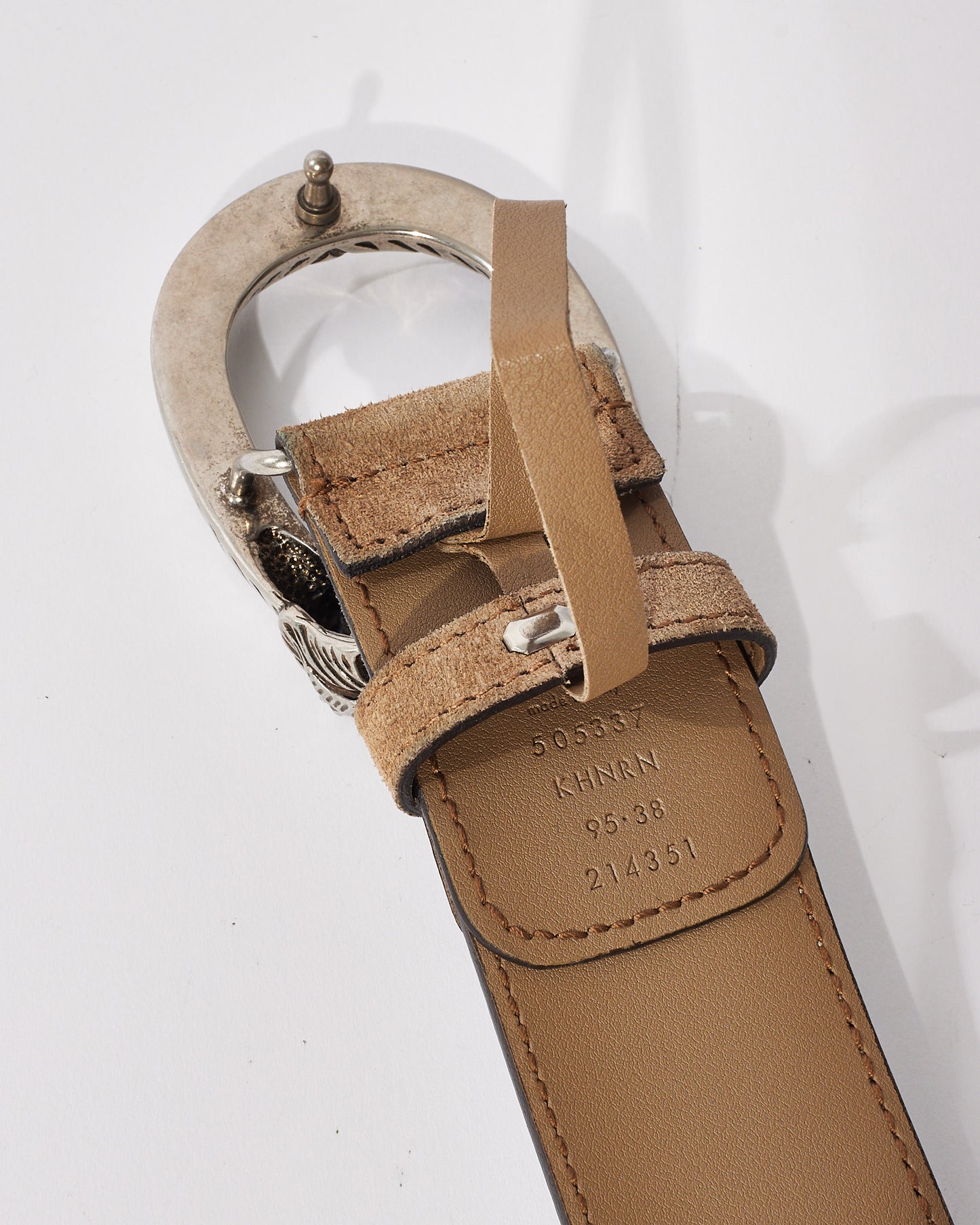 Gucci Beige GG Supreme Coated Canvas & Suede Dionysus Belt - 95/38