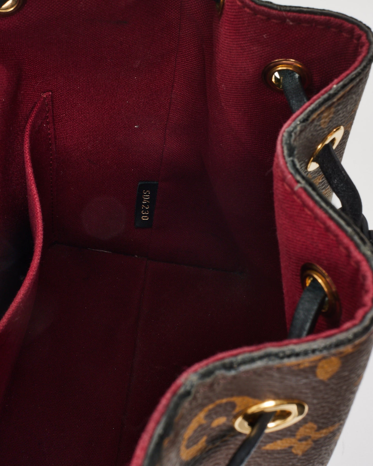 Louis Vuitton Monogram Coated Canvas & Black Leather New Montsouris BB Backpack