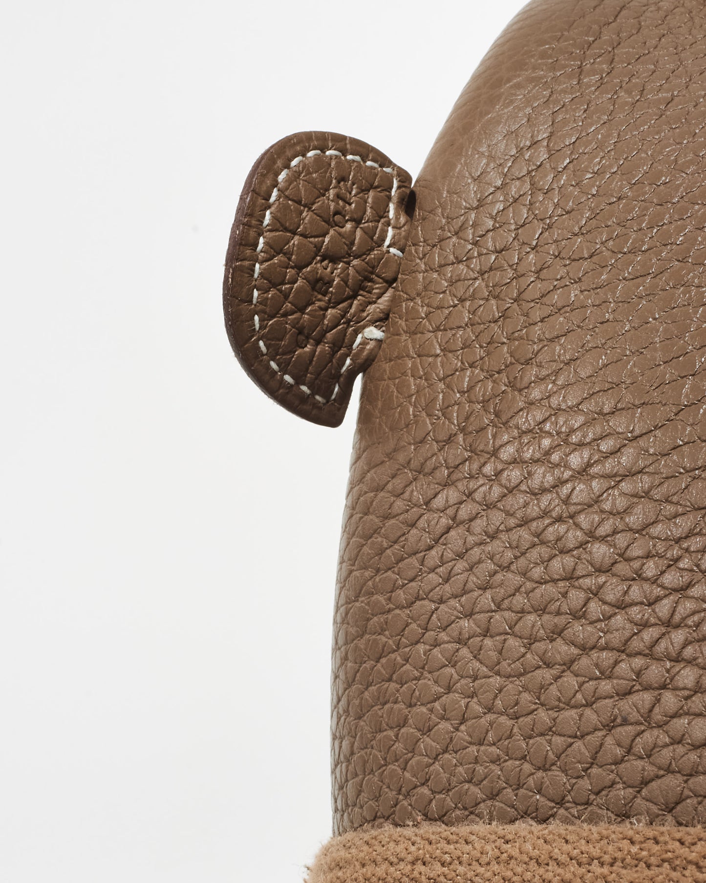 Hermès Étoupe Clemence Leather Evelyne III Bag