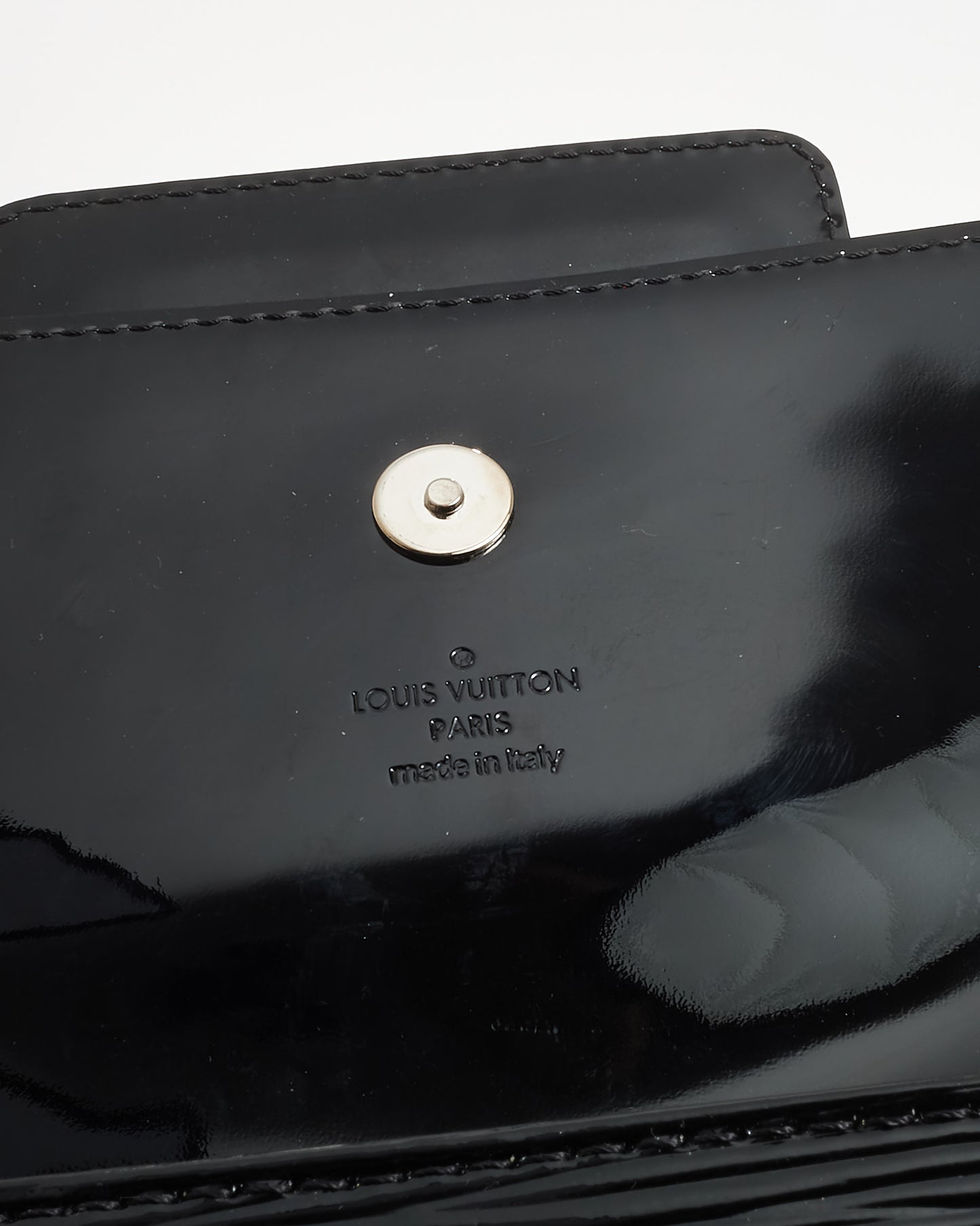 Louis Vuitton Black Electric Epi Vernis Leather Sobe Clutch Bag