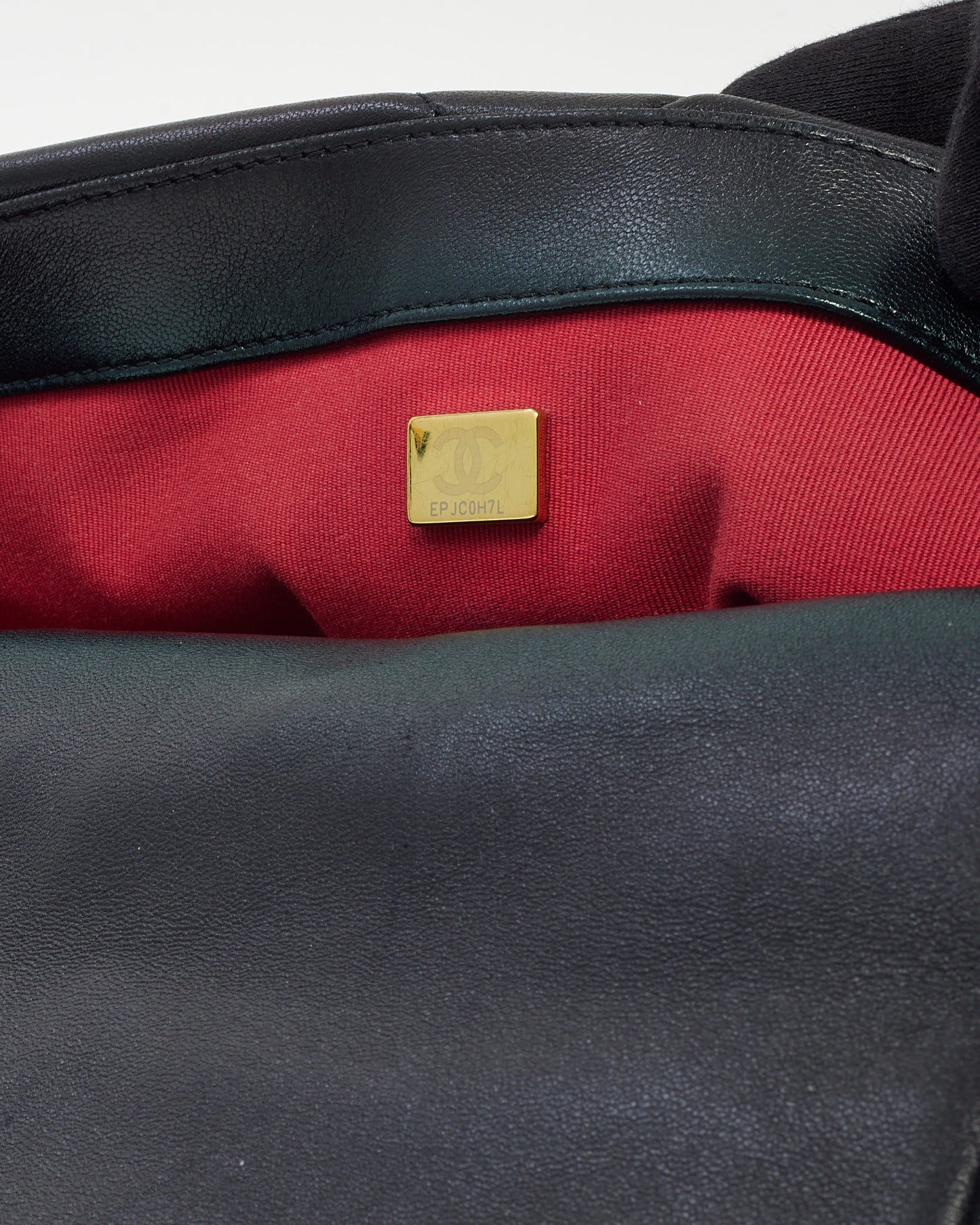 Chanel Black Quilted Lambskin Leather Small 19 SHW Bag