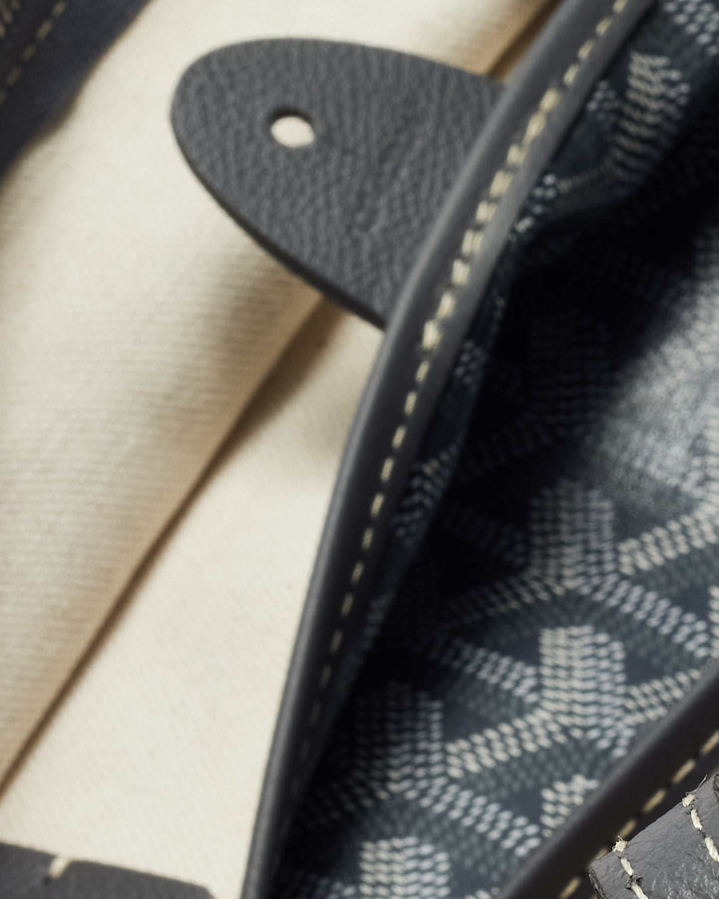 Goyard Grey Goyardine Coated Canvas Artois PM Tote Bag