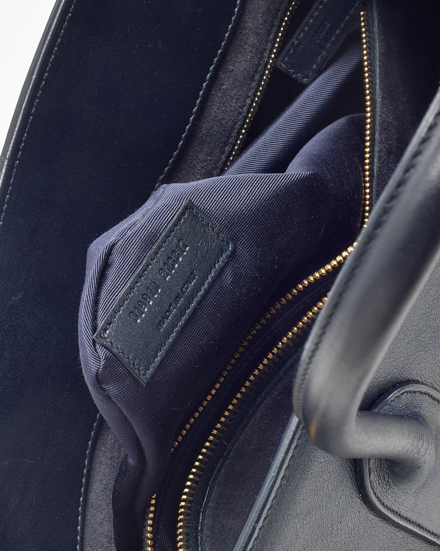 Saint Laurent Midnight Blue Calfskin Leather Large Sac de Jour Tote Bag