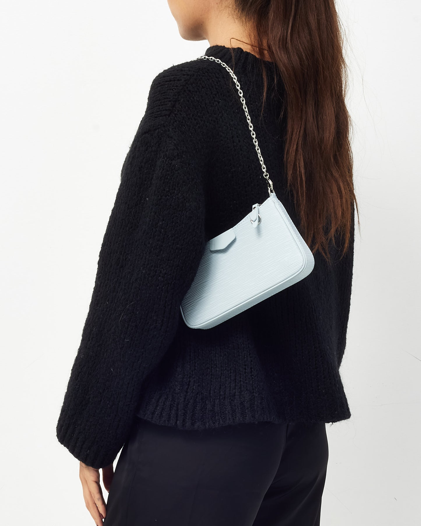 Louis Vuitton Baby Blue Epi Leather Easy Pouch On Strap Bag