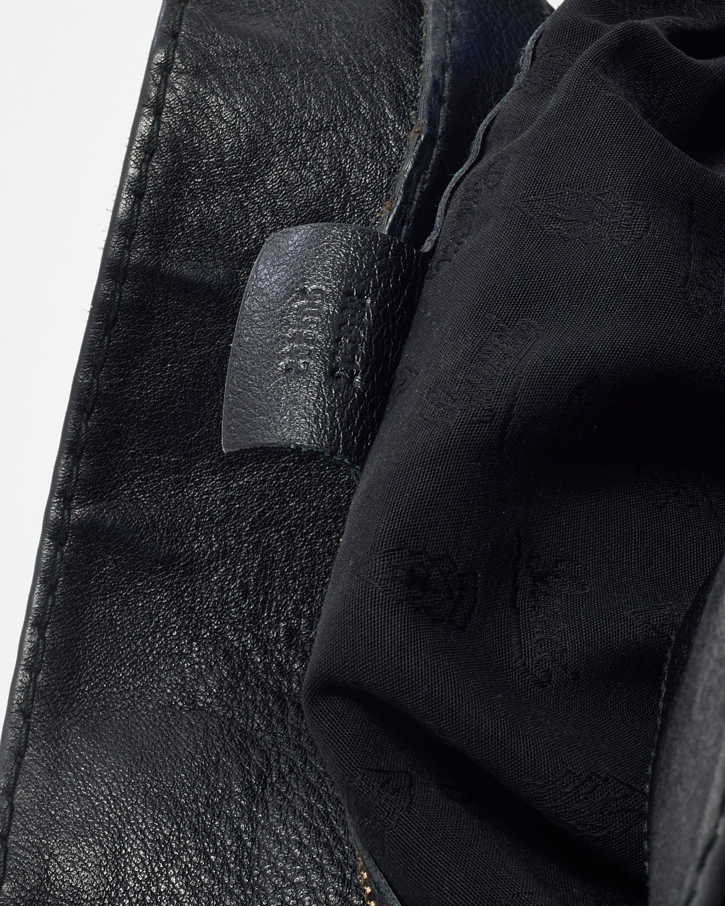 Gucci Black Leather Gold G Medium Charlotte Hobo Bag