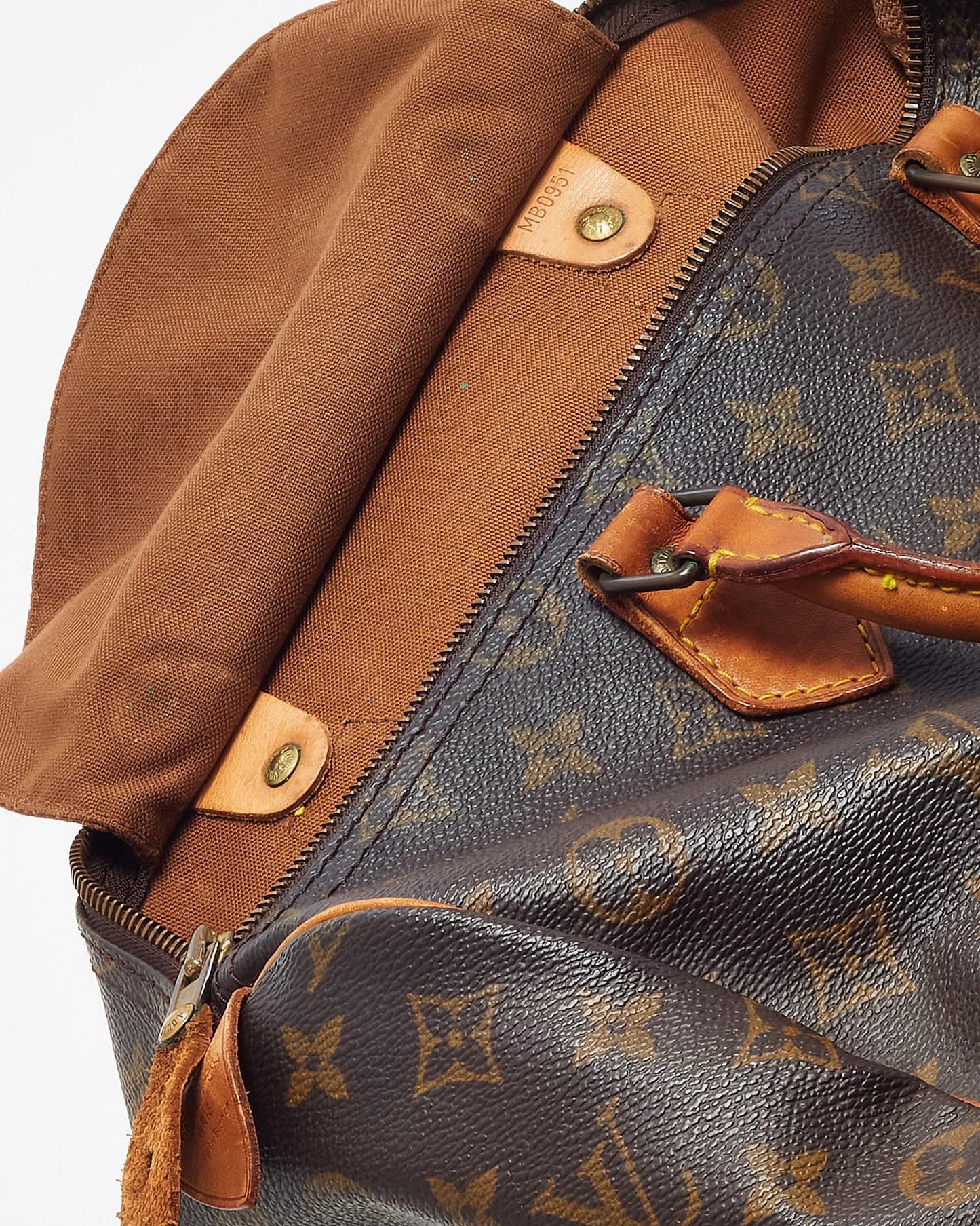 Louis Vuitton Vintage Monogram Coated Canvas Speedy 35 Bag