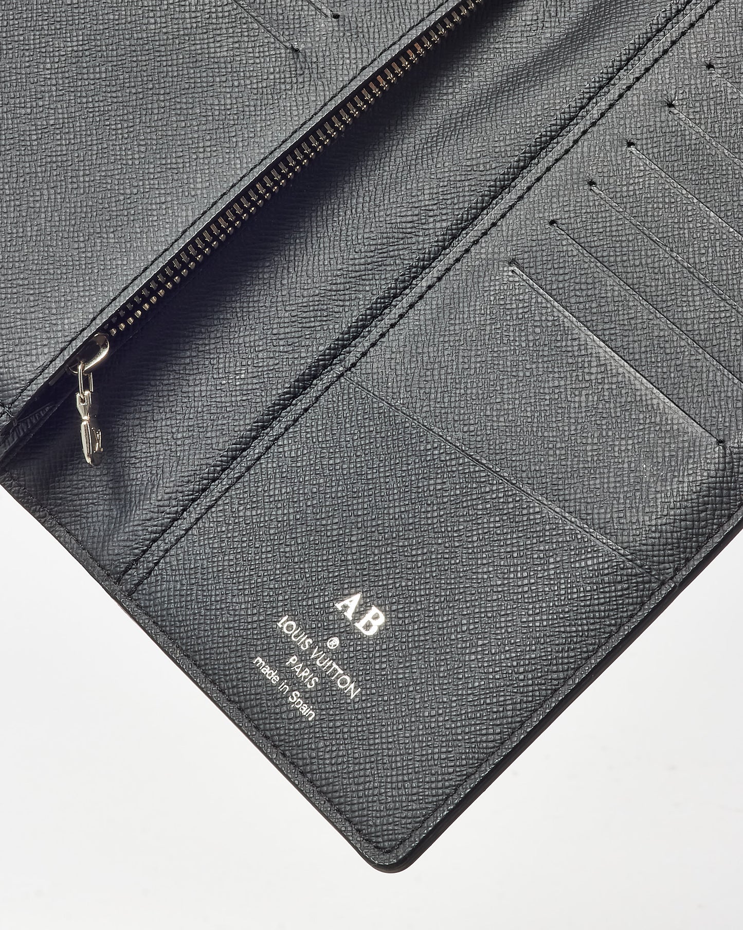 Louis Vuitton Black Damier Graphite Coated Canvas Brazza Wallet