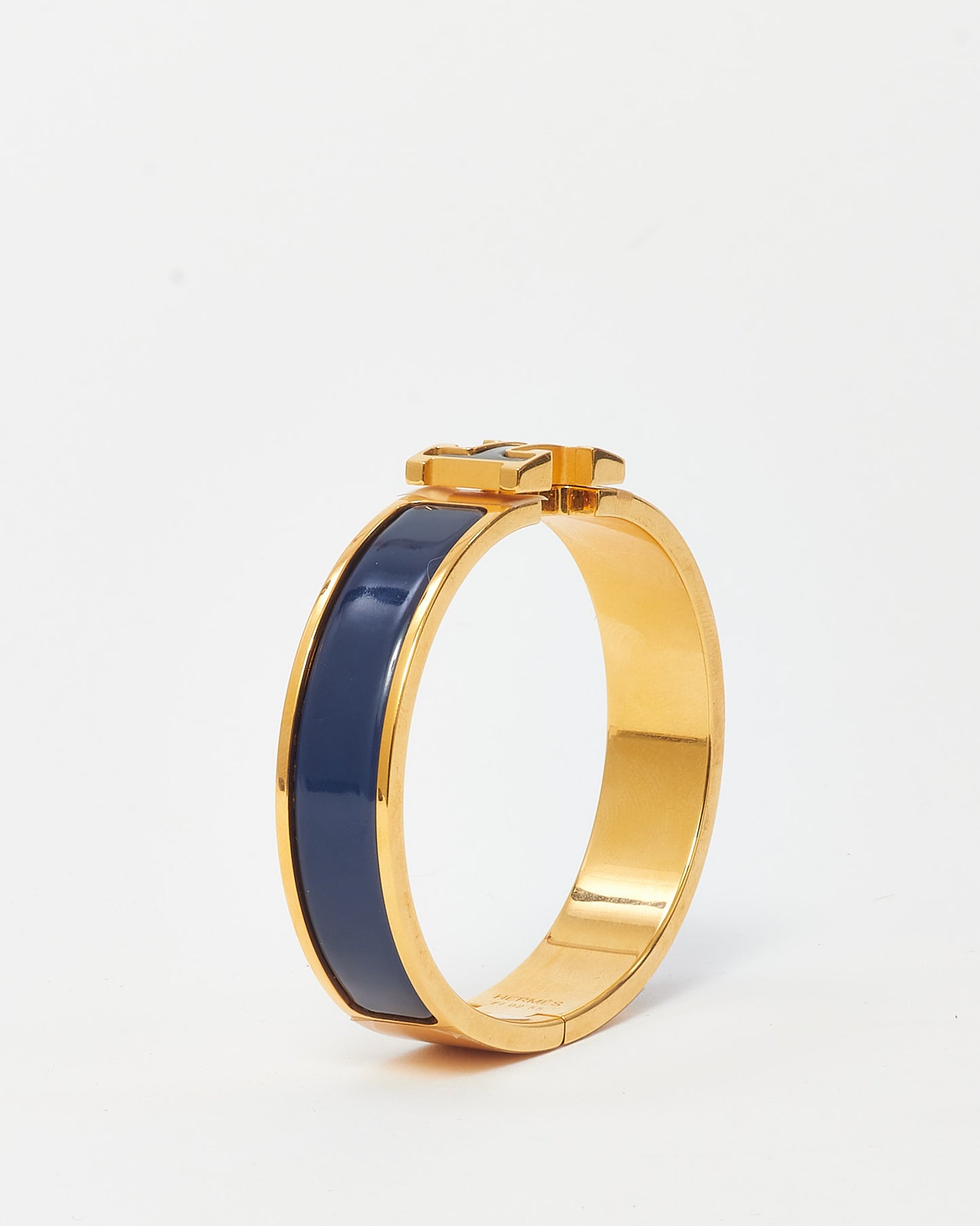 Hermès Gold Plated Galaxie Clic H Color Block Bracelet - PM