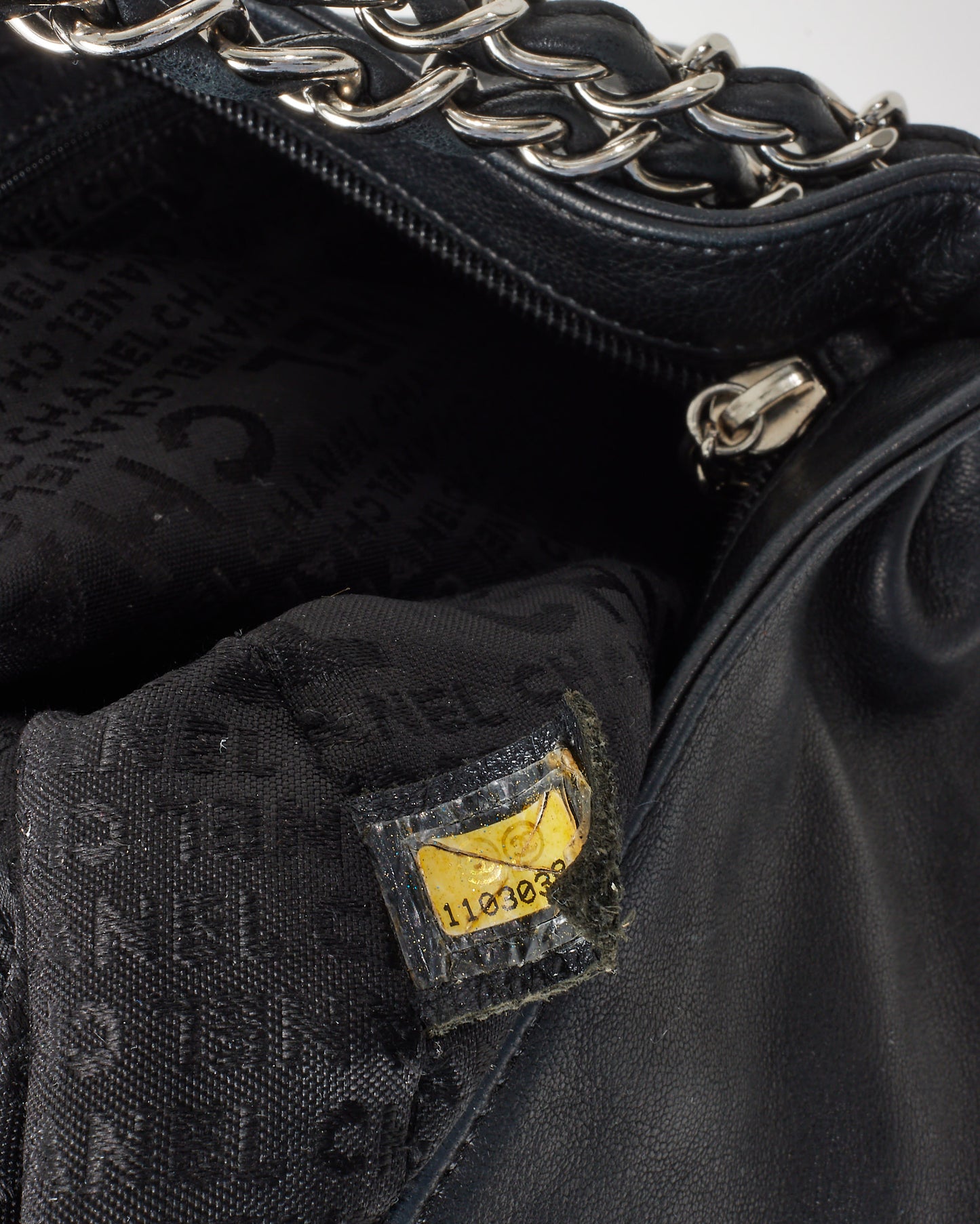 Chanel Black Lambskin Leather Ultimate Soft Large Fold Over Hobo Shoulder Bag