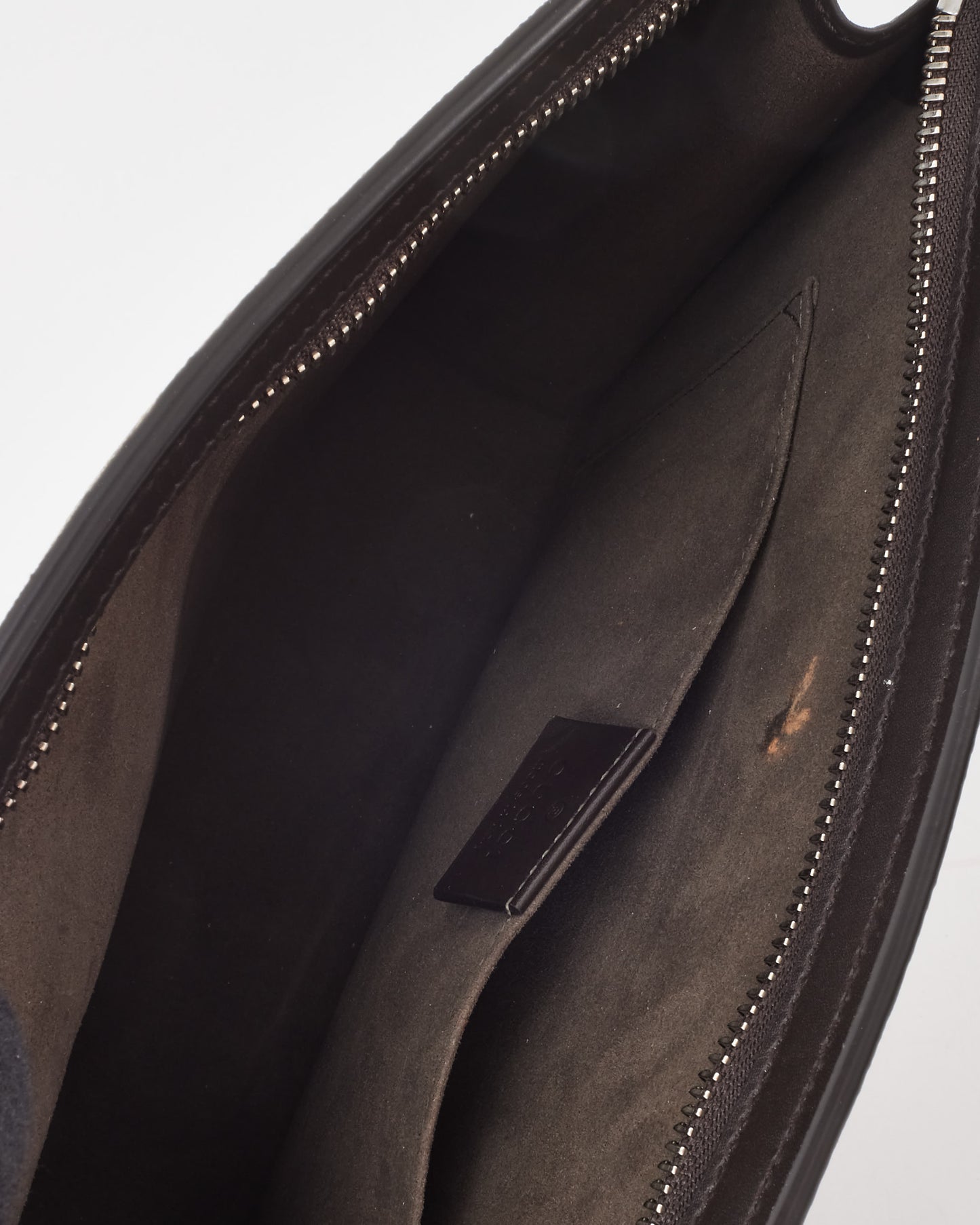 Gucci Beige & Brown GG Monogram Supreme Coated Canvas Web Portfolio Pouch