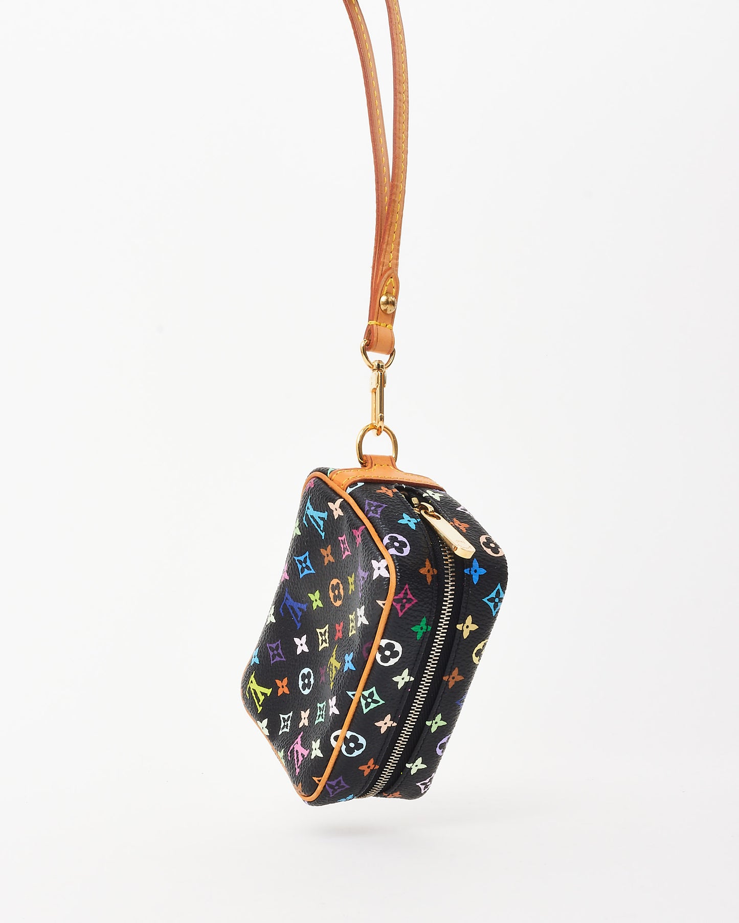 Louis Vuitton Black Monogram Multicolor Canvas Trousse Wapity Pouch