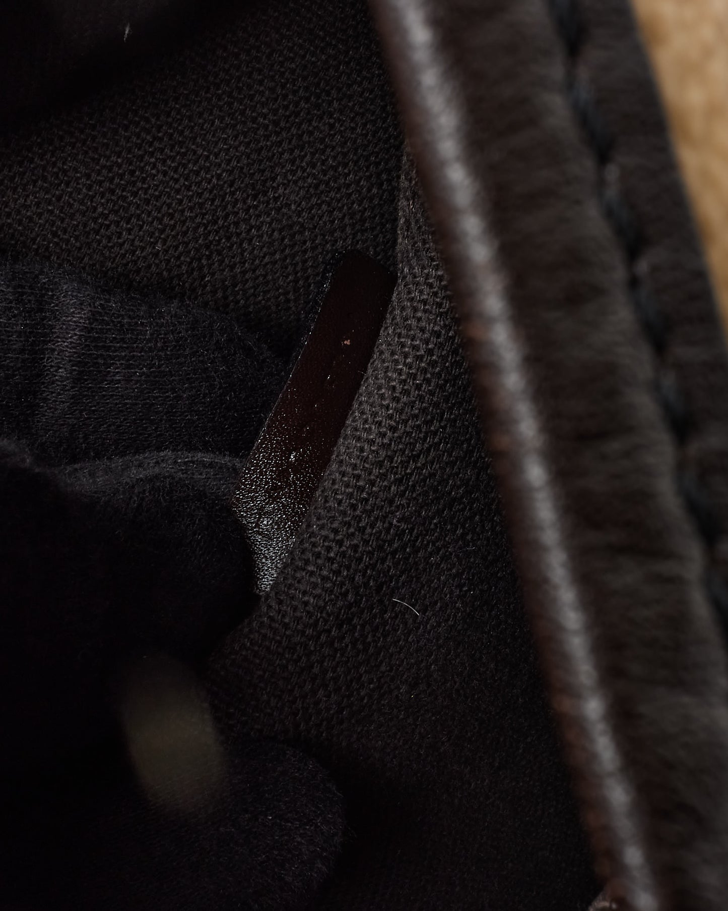 Burberry Brown Trim and Beige Haymarket Check Canvas Rydal Small Hobo Bag