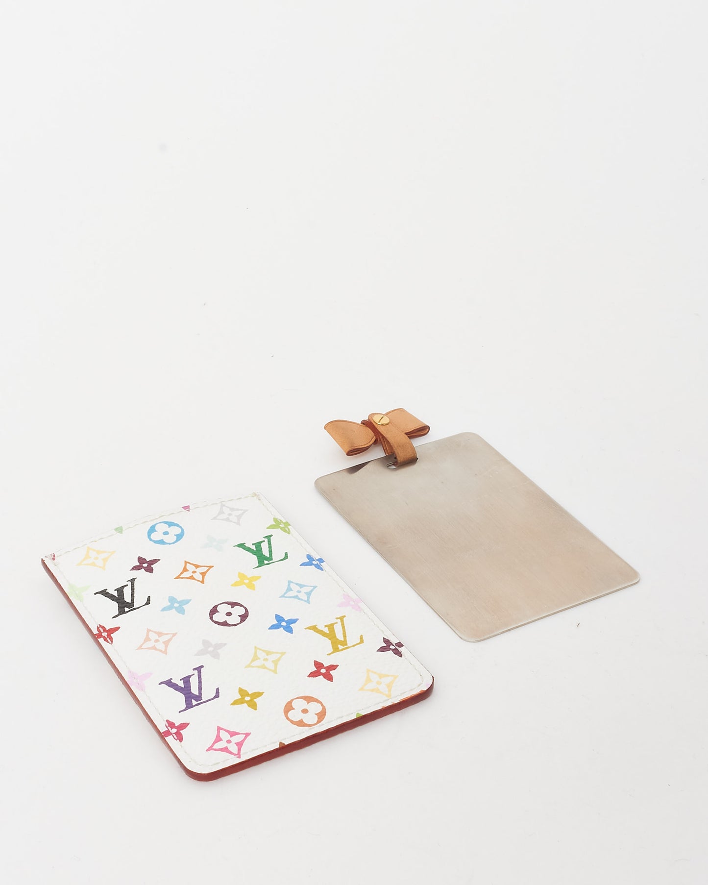 Louis Vuitton White Monogram Multicolore Etui Miroir Mirror and Case