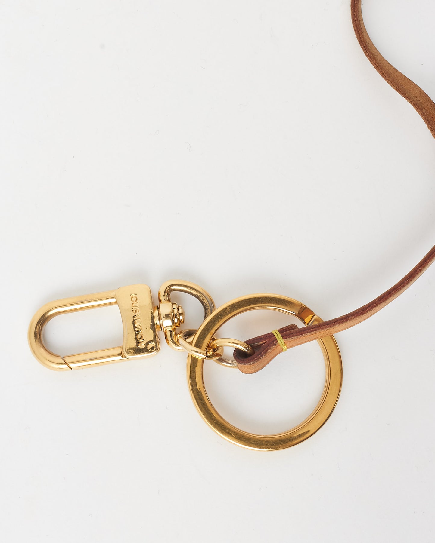 Louis Vuitton Gold Snap Hook & Ring Key Chain