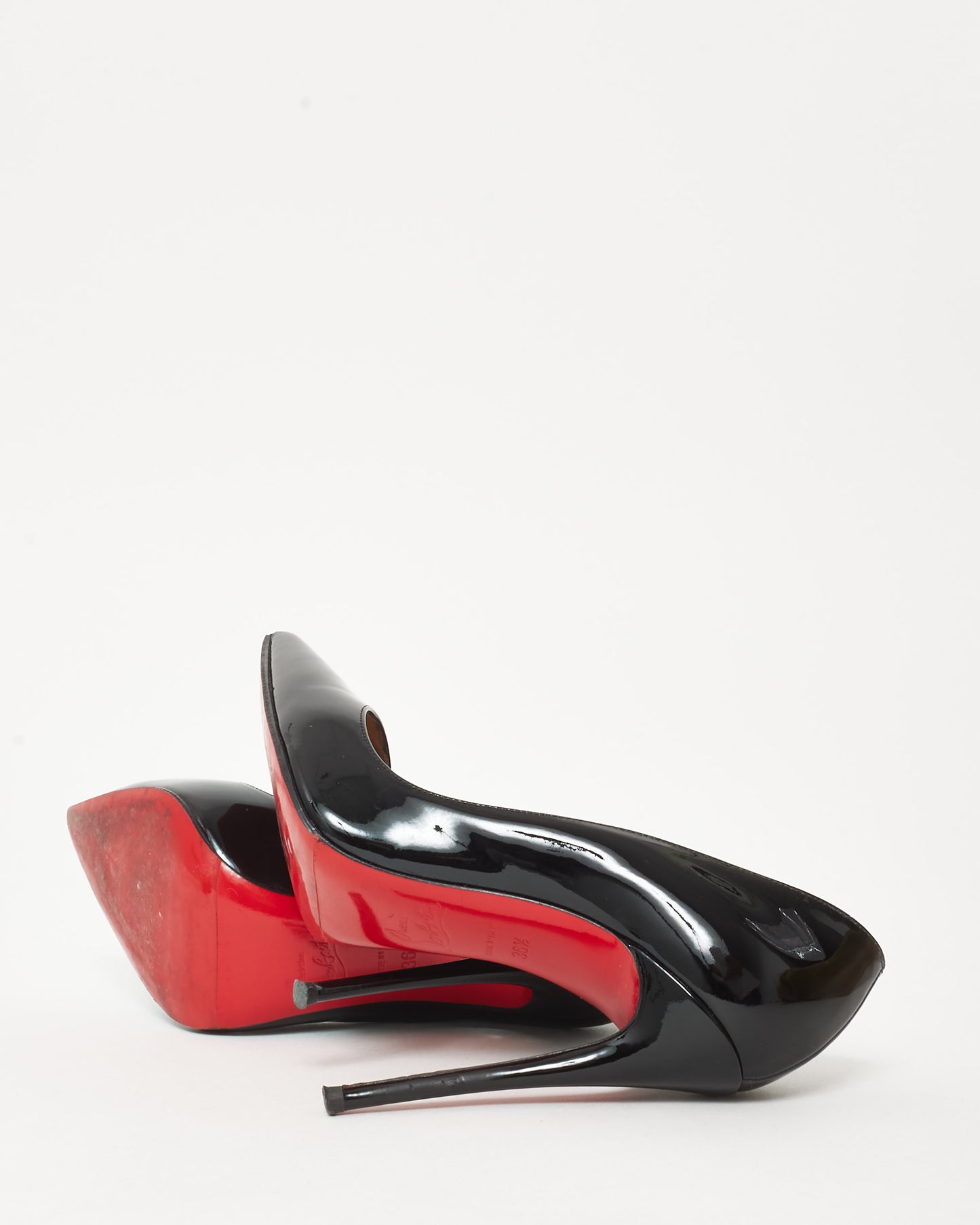 Christian Louboutin Black Patent Leather So Kate 120mm Pumps - 36.5