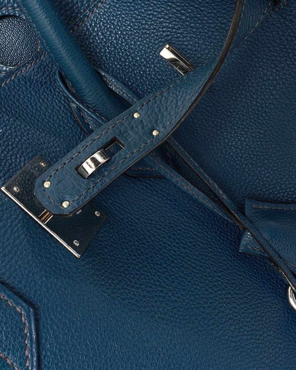 Hermès Navy Blue Togo Leather Birkin 35 PHW