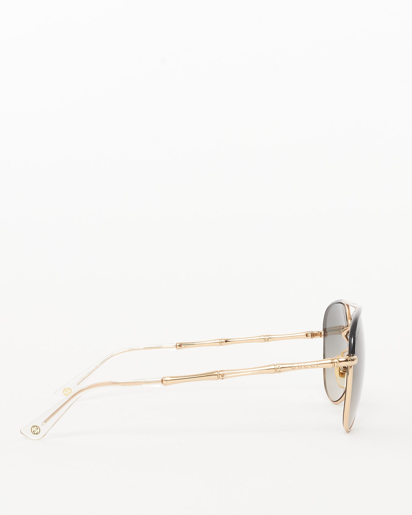 Gucci Gold GG4276S Bamboo Arm Aviator Sunglasses
