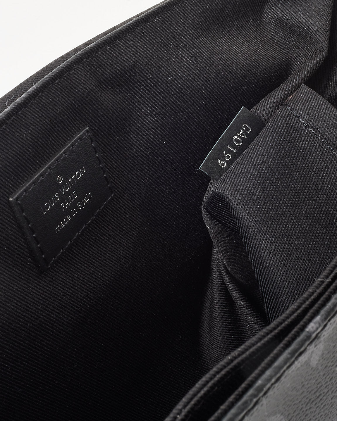 Louis Vuitton Black Monogram Coated Canvas Eclipse District PM Crossbody Bag