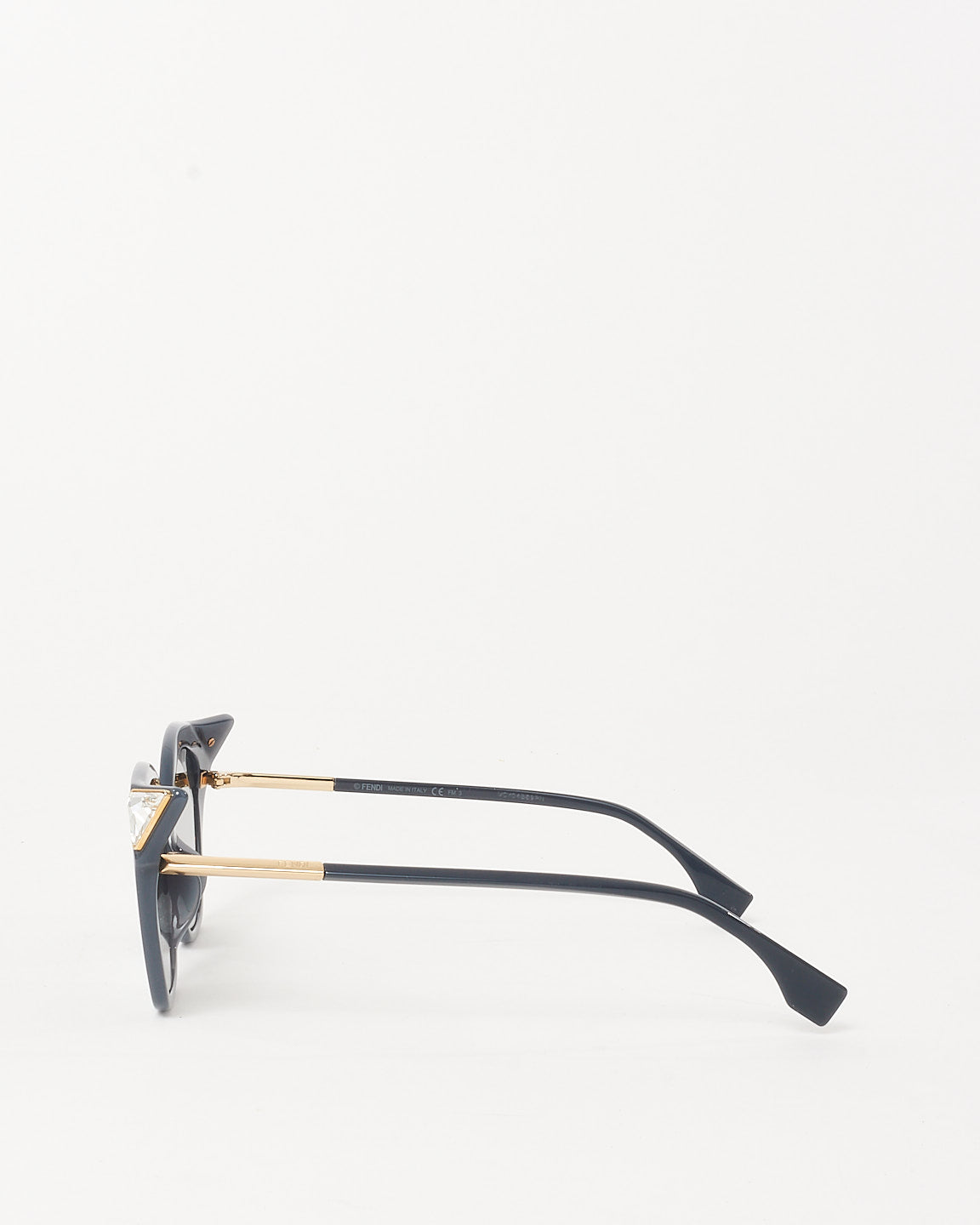 Fendi Grey / Green Gradient FF 0357/G/S Iridia Cat-Eye Sunglasses