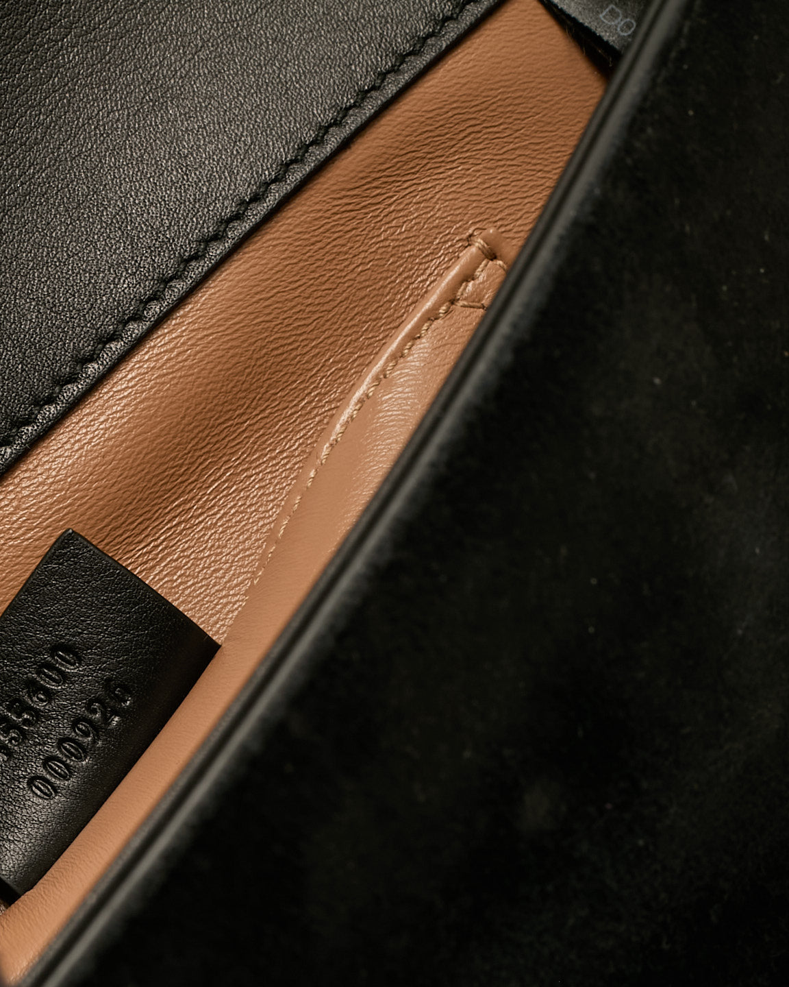 Gucci Black Suede GG Marmont Pearly GG Clutch Black