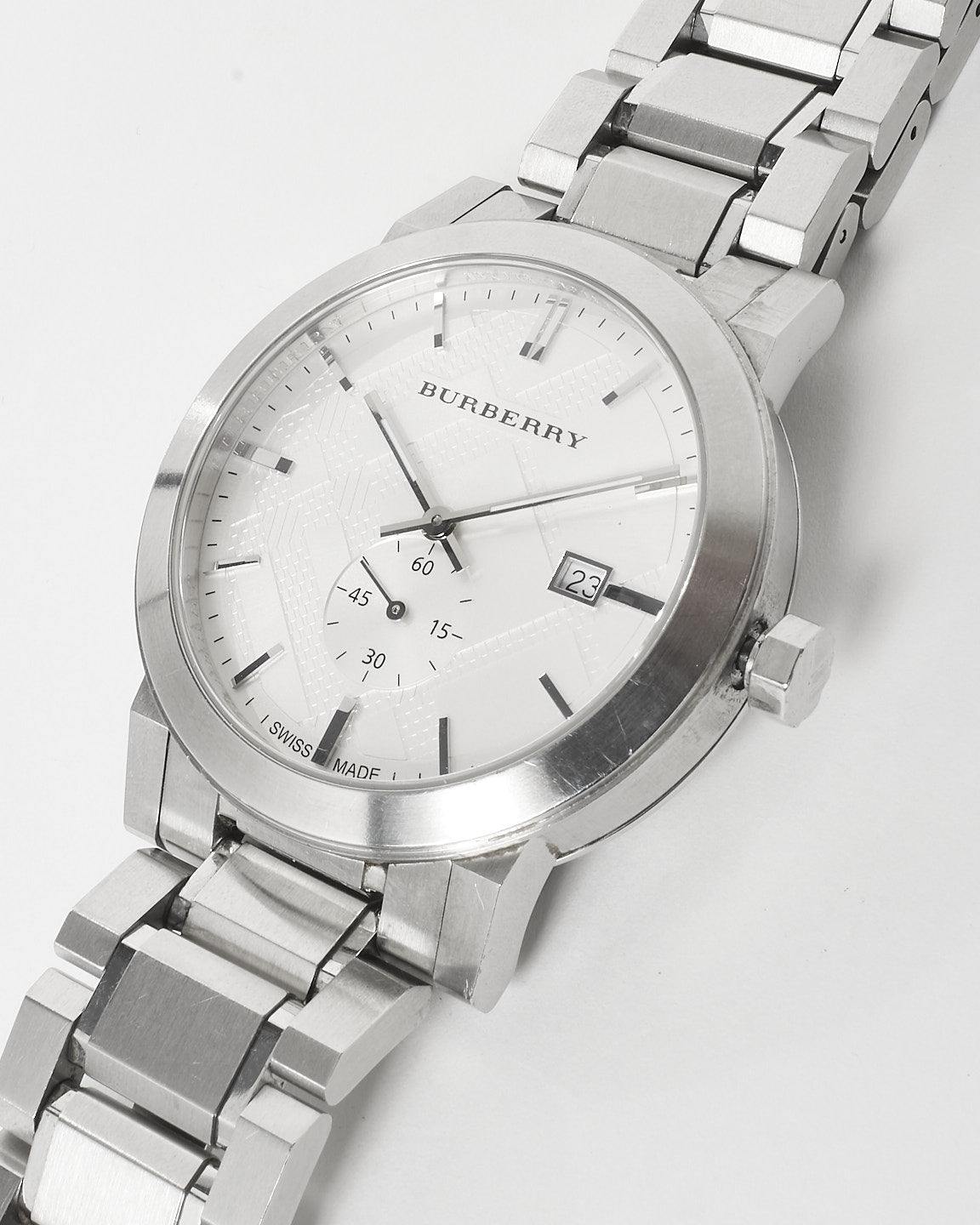 Burberry Silver Stainless Steel BU9900 Watch 42mm
